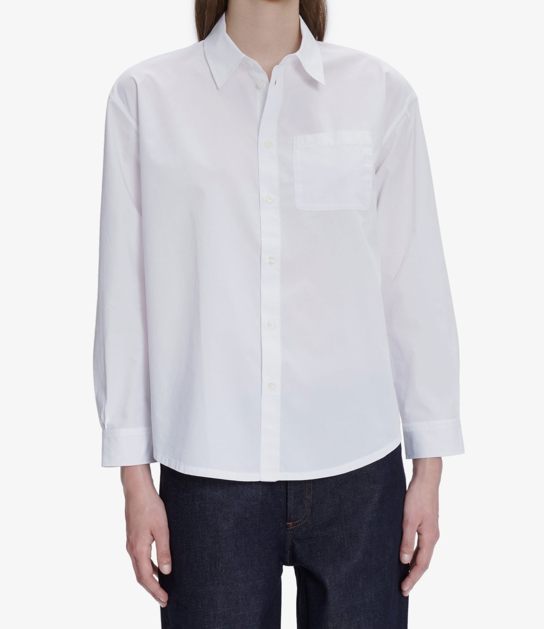 Boyfriend Logo shirt - Dyed cotton poplin | A.P.C. Ready-to-wear