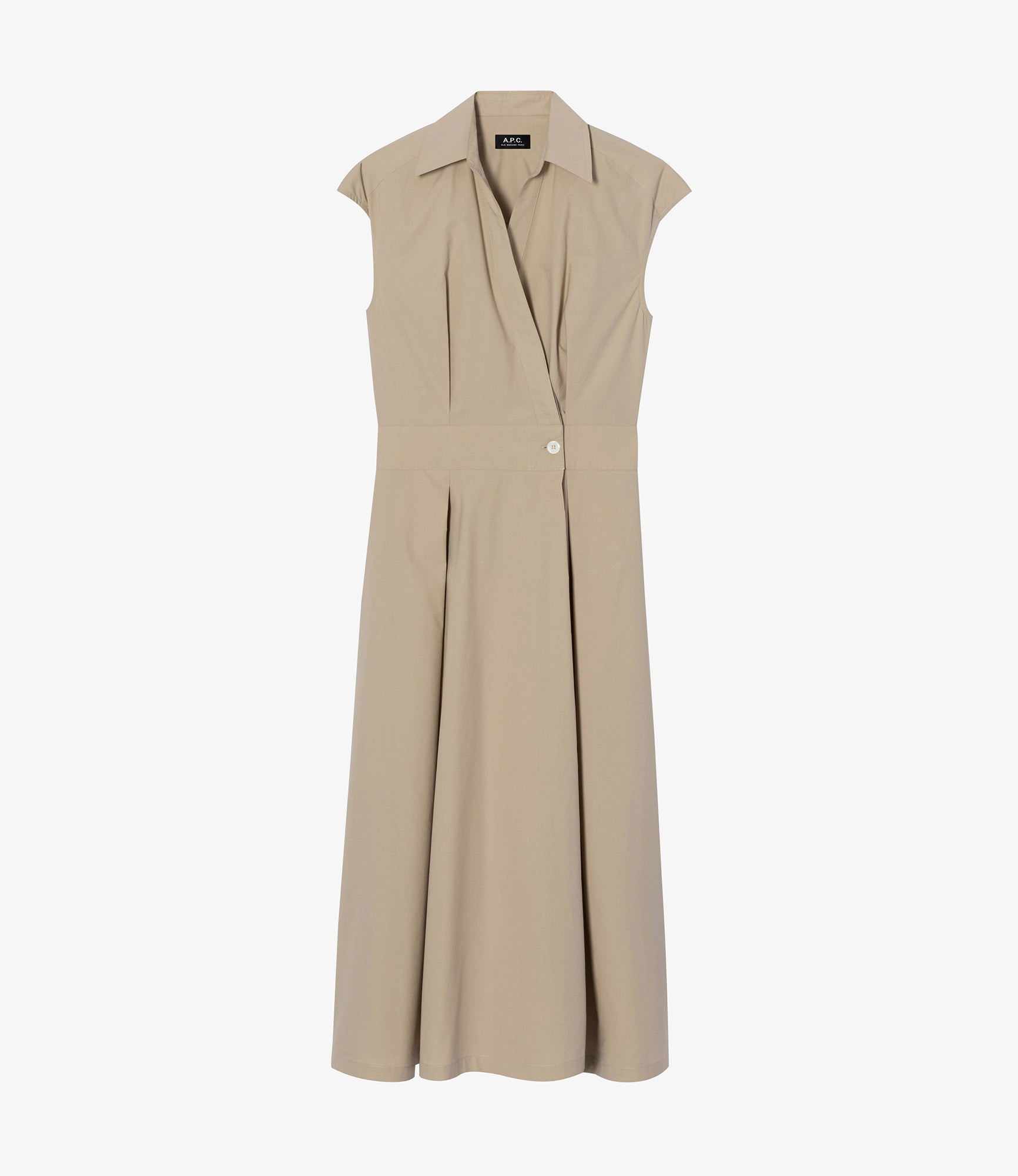 A.P.C.[アーペーセー] Stone Dress New Drew Dress in Tobacco | Shop Ann Mashburn