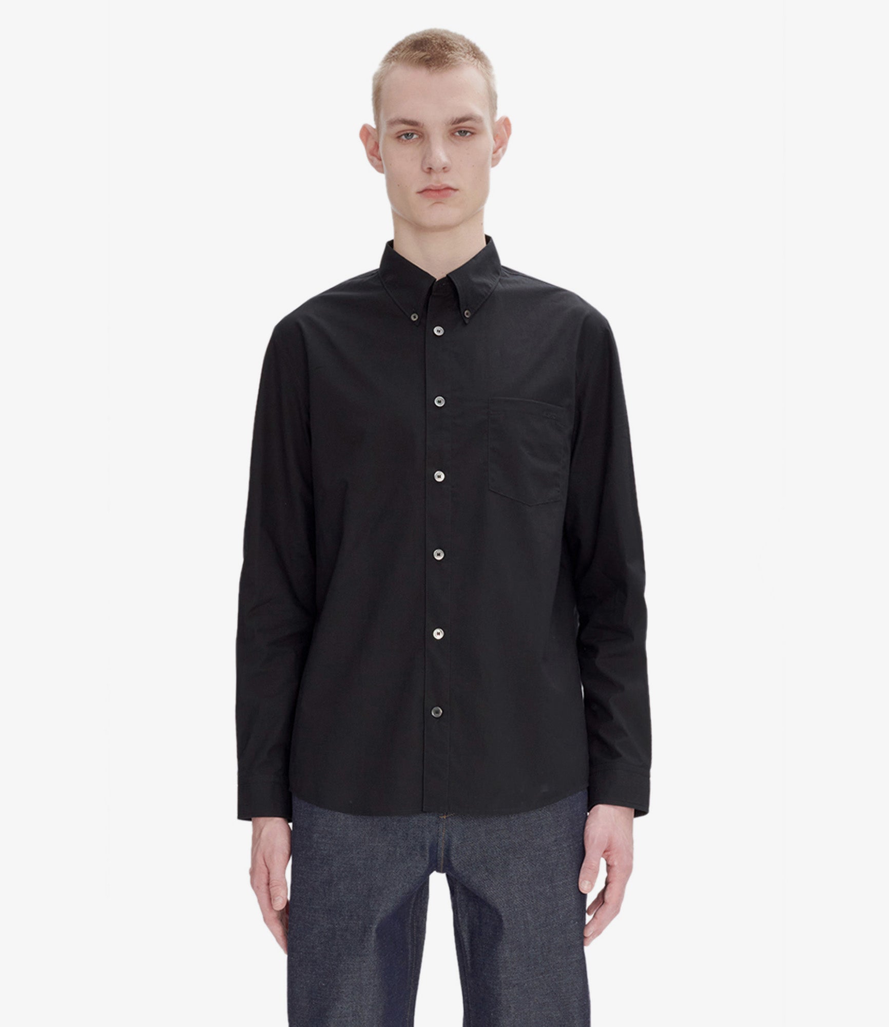 Edouard Brodée shirt | Organic cotton poplin | A.P.C. Ready