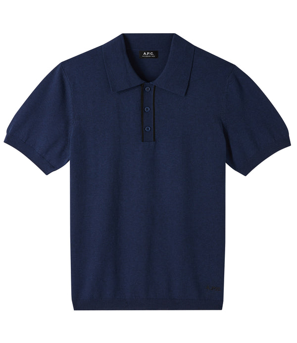 Jacky polo shirt - TIZ - Navy blue / Black