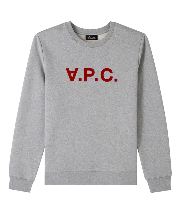 VPC sweatshirt - TPH - Light heather grey/red