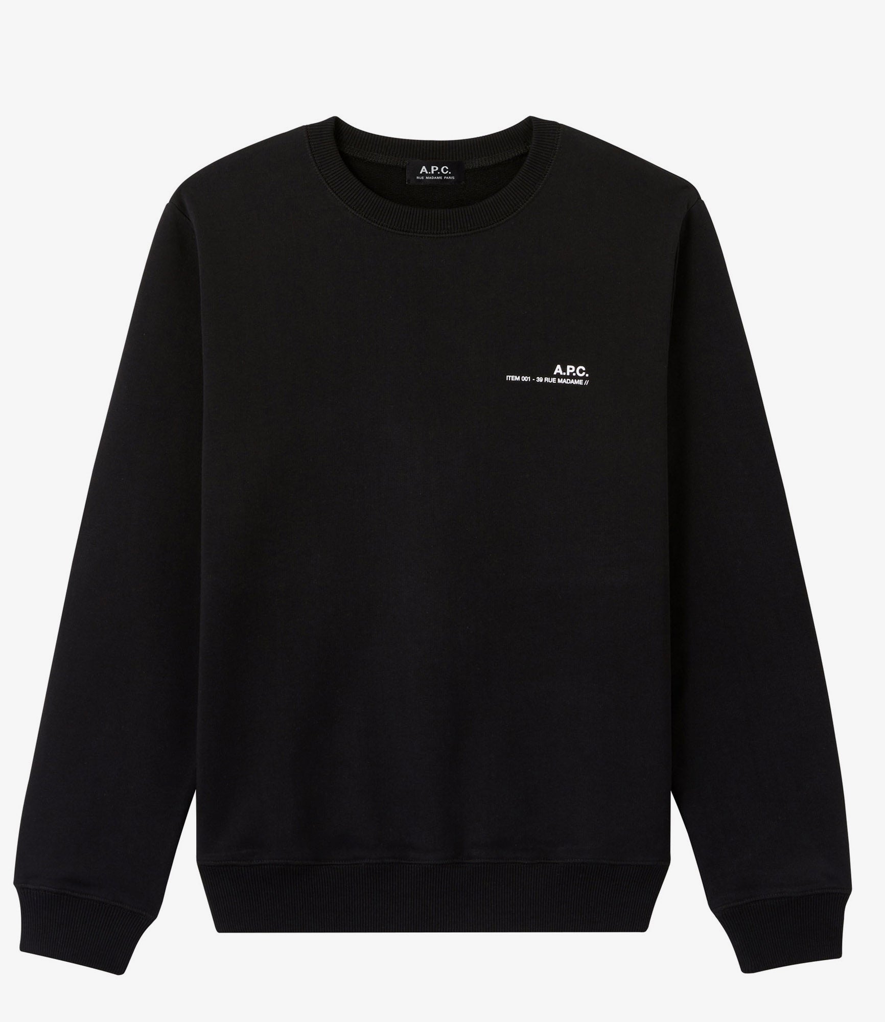 【関税&送料込】A.P.C. Sweatshirt With Logo A.P.C. VPC Men's Sweatshirt Blue COFAX-H27378-IAB | FOOTDISTRICT