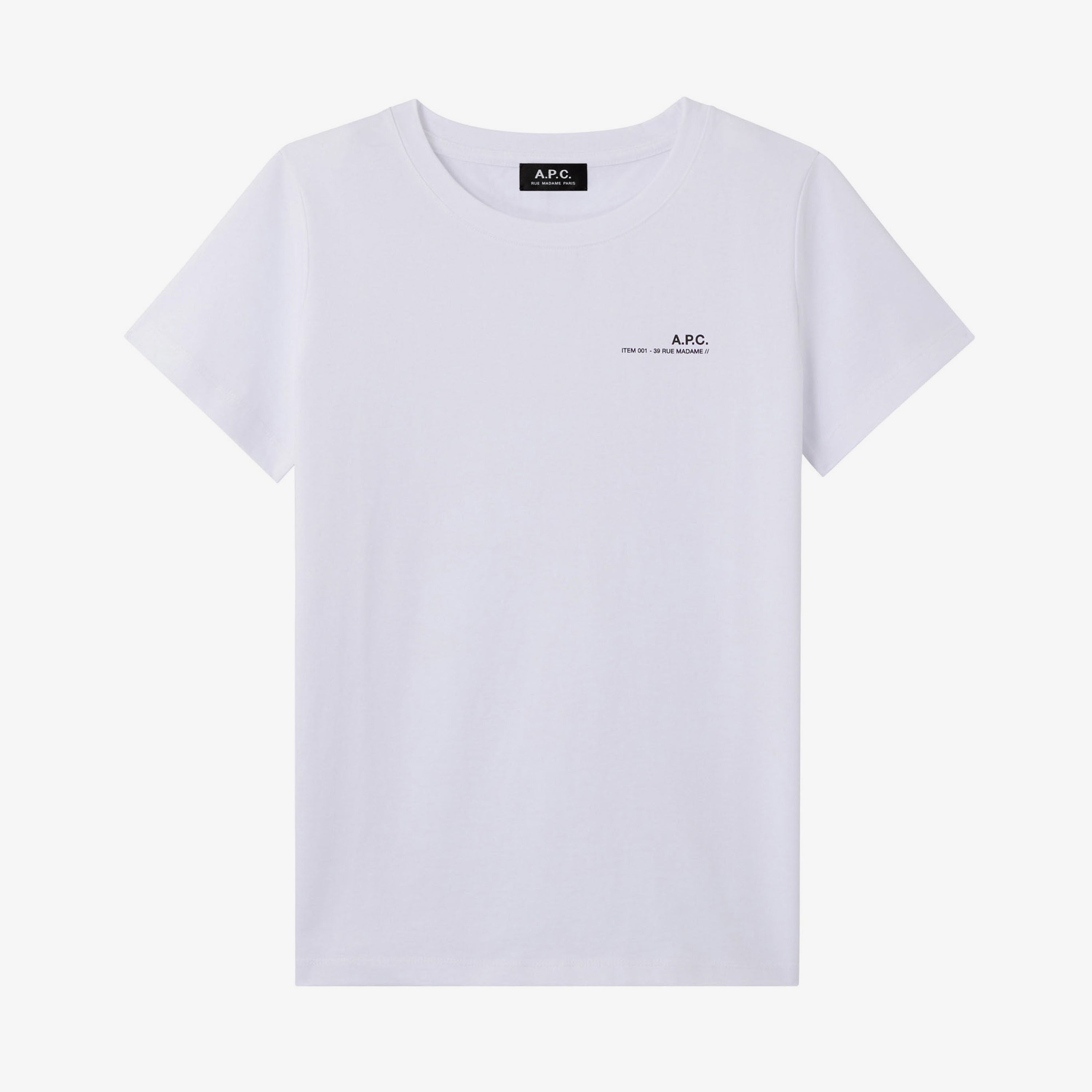 【関税&送料込】A.P.C. White Cotton T-Shirt Jimmy T-shirt - Cotton jersey | A.P.C. Ready to Wear