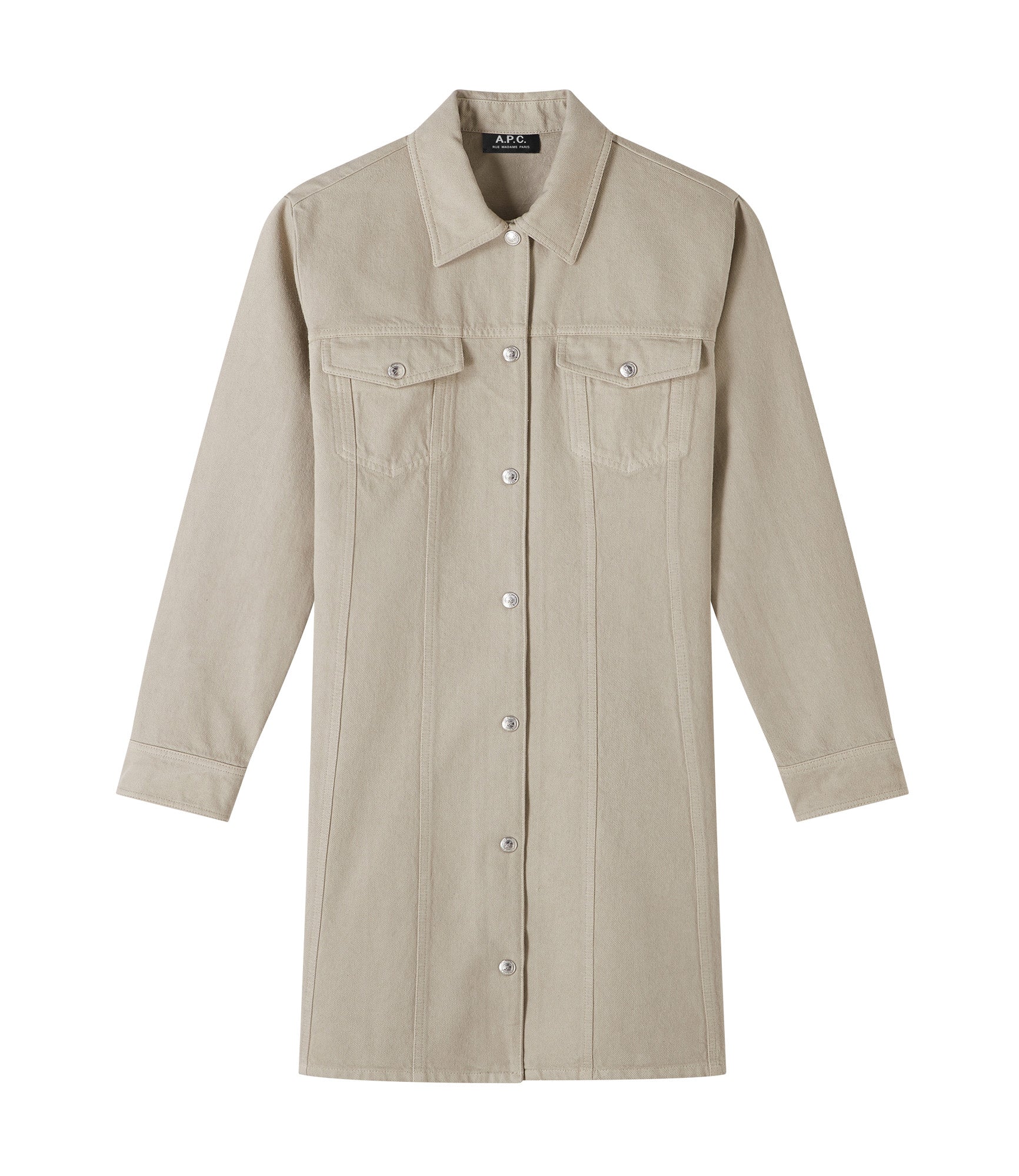 A.P.C|DRESSES (Alpine Denim Dress (COFCN F35038 AAB)) Alpine dress | Recycled Cotton Denim | A.P.C. Ready to Wear