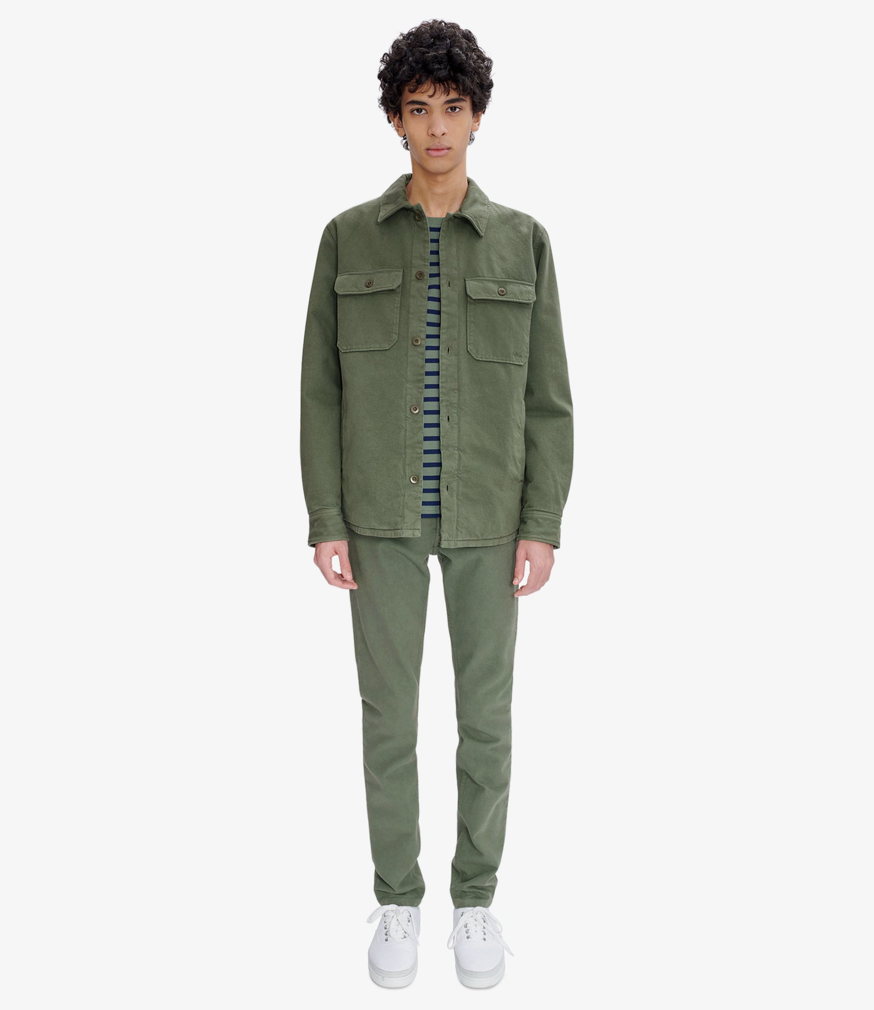 Alessio jacket | Dyed recycled cotton denim | A.P.C. Ready