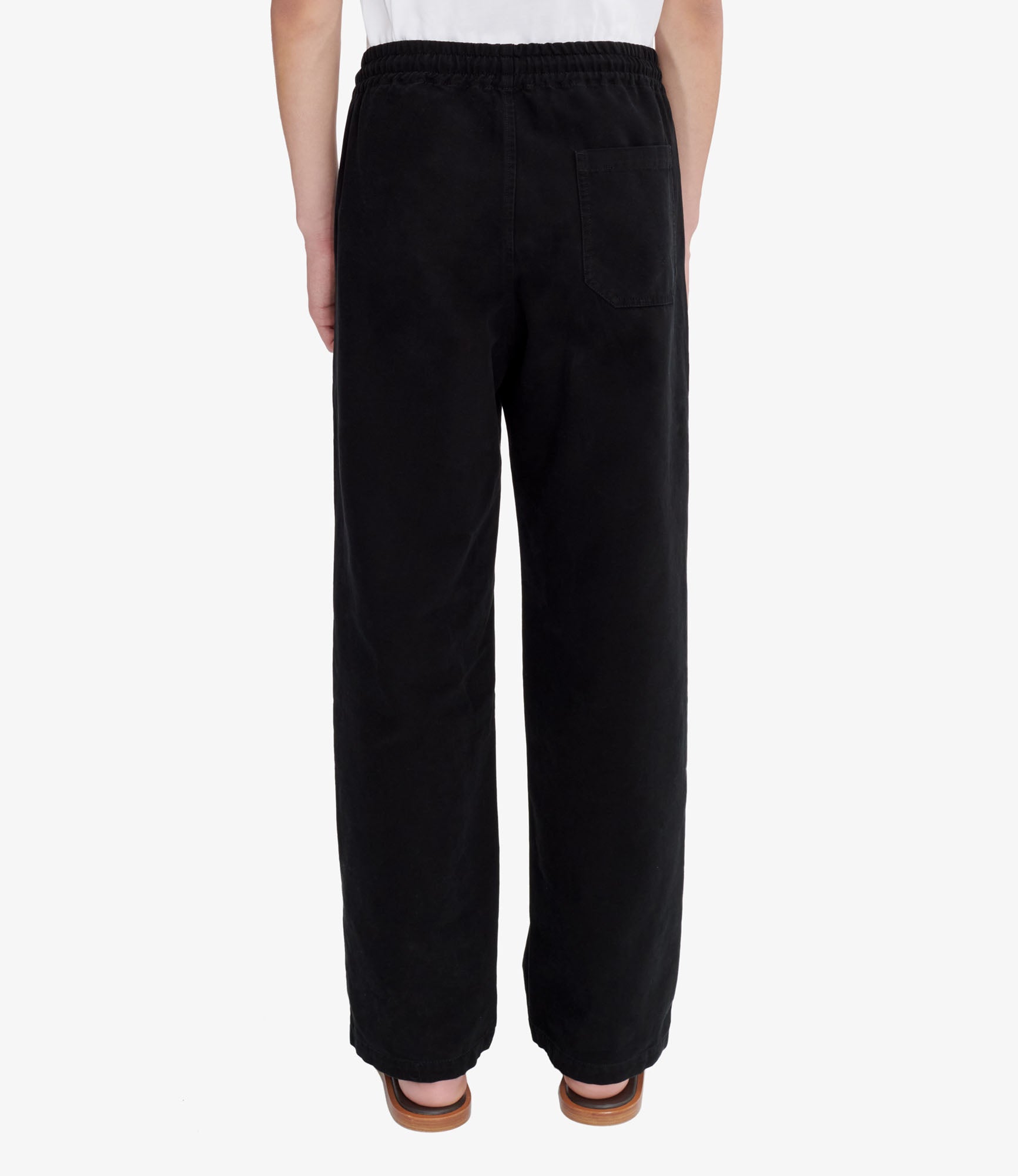 A.P.C. Cotton Wide Work Pants France製 Elle Jeans | Black recycled faded denim | A.P.C. Ready to Wear