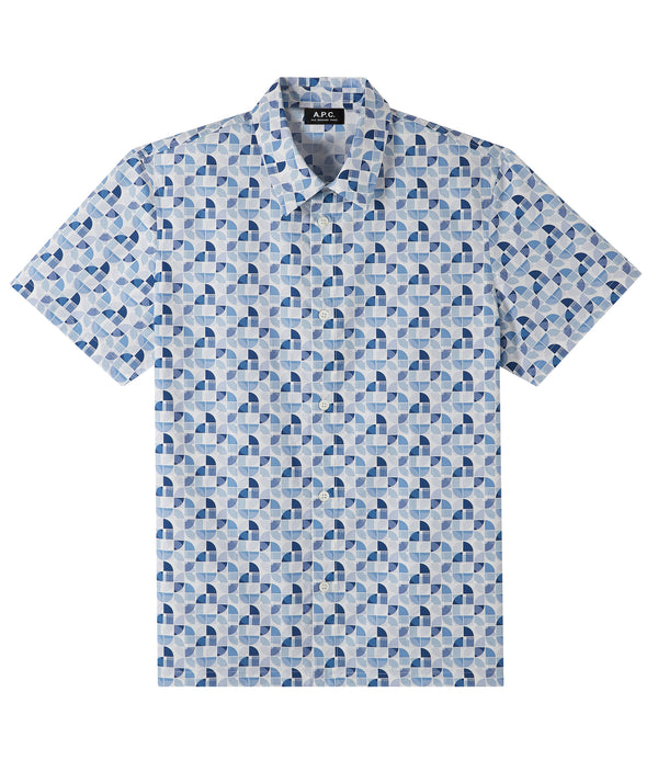 Léandre short-sleeve shirt - IAA - Blue
