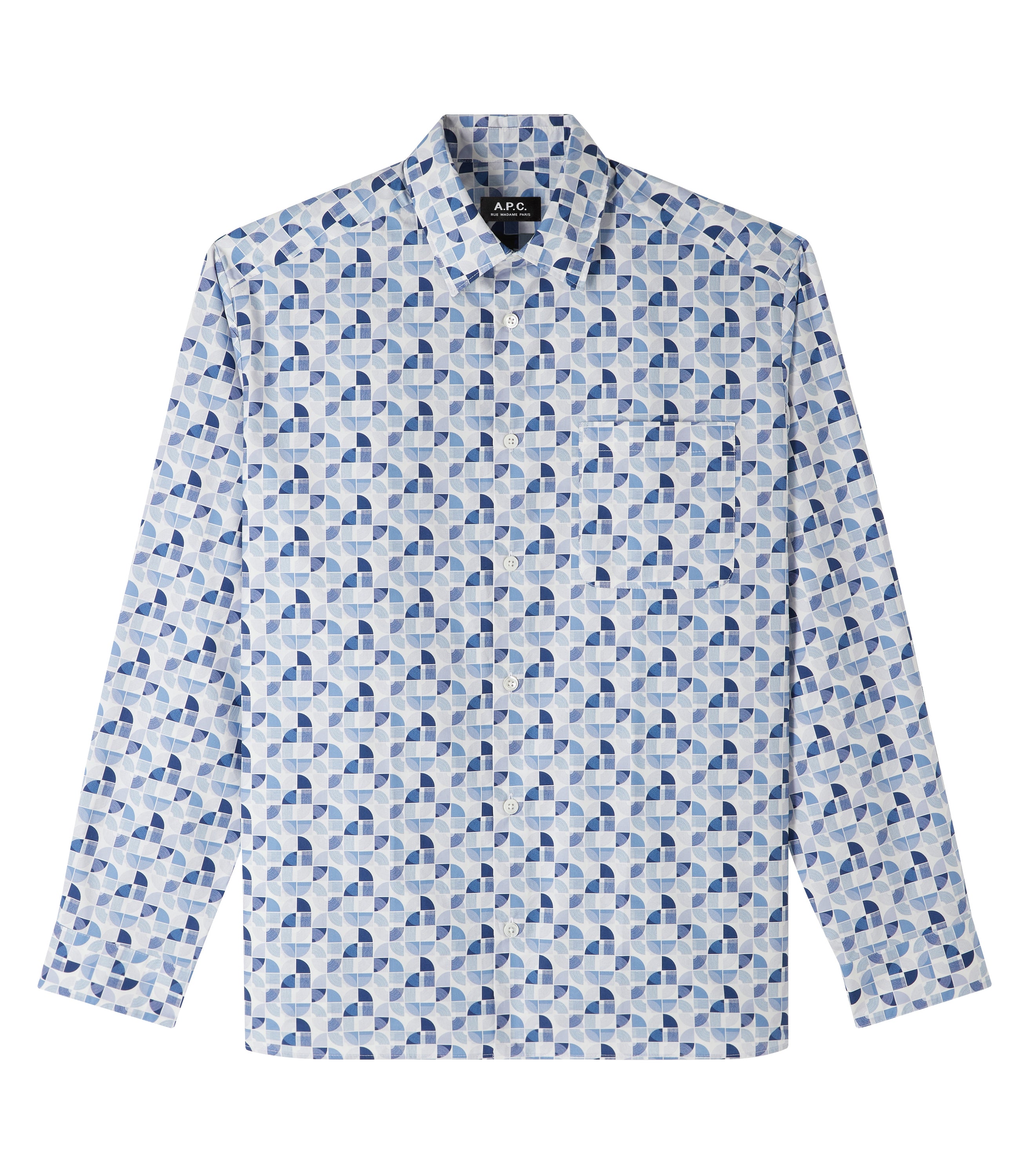 A.P.C. ホタンテニムシャツトレス COGBGF35015 AAF AMBIDEX Store △recycle OX数字刺繍シャツ(F コン): l'atelier