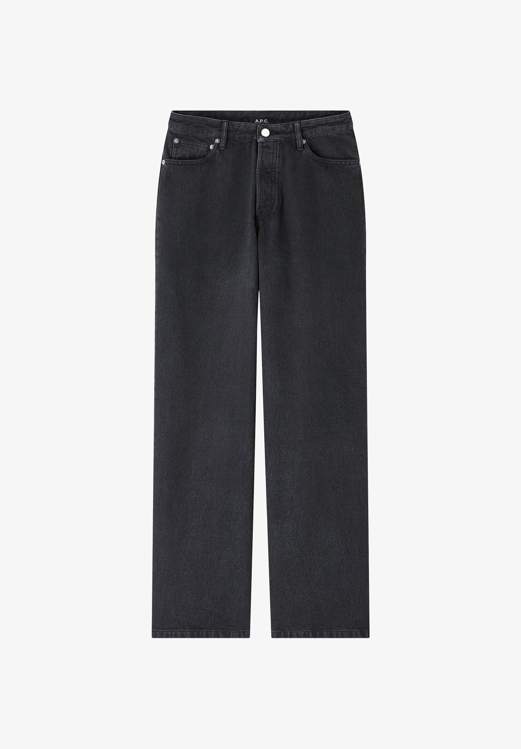 Elisabeth jeans | Stonewashed wide-leg jeans. 70's spirit