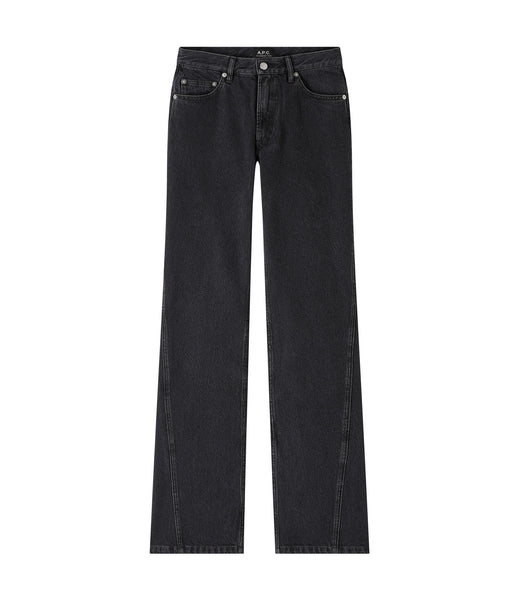 Elle Jeans | Black recycled faded denim | A.P.C. Ready to Wear