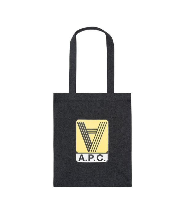 Lou tote bag - LZE - Stonewashed black
