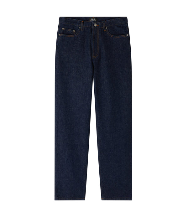 Indigo Blue Monogram Patch Jeans - Ready to Wear