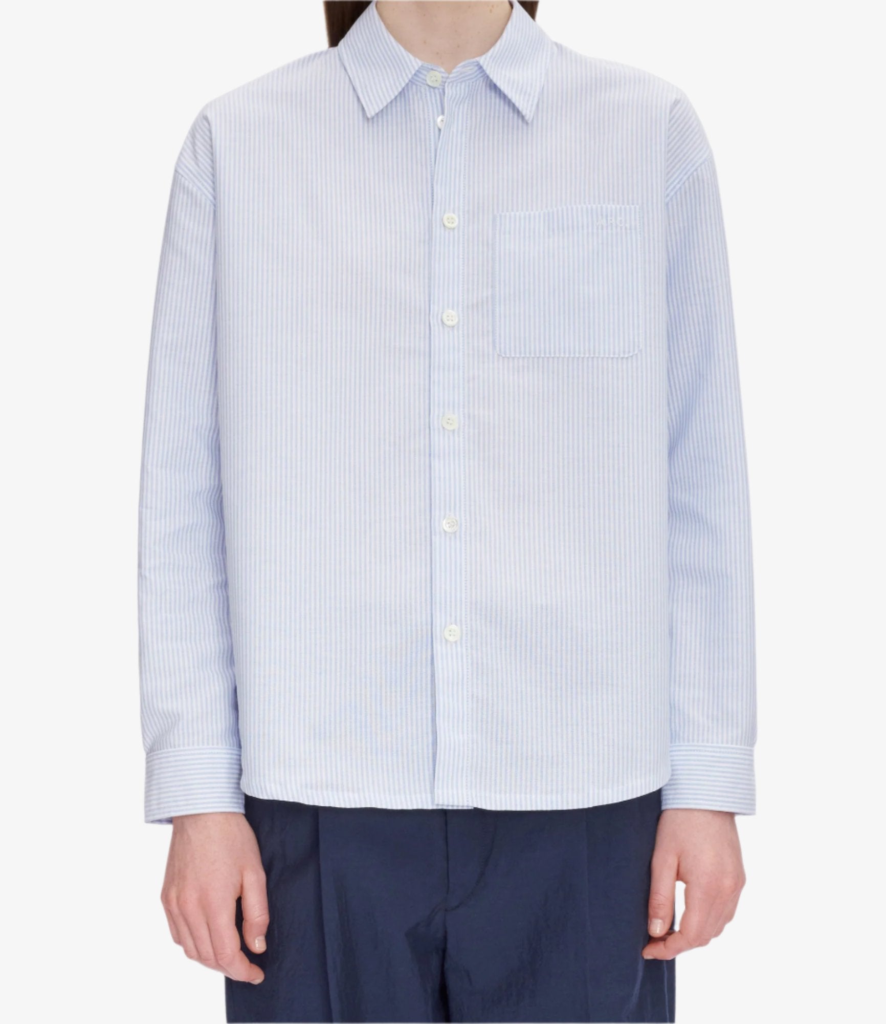 【関税・送料込み】A.P.C. BOYFRIEND LOGO SHIRT Boyfriend Logo shirt | Organic cotton poplin | A.P.C. Ready