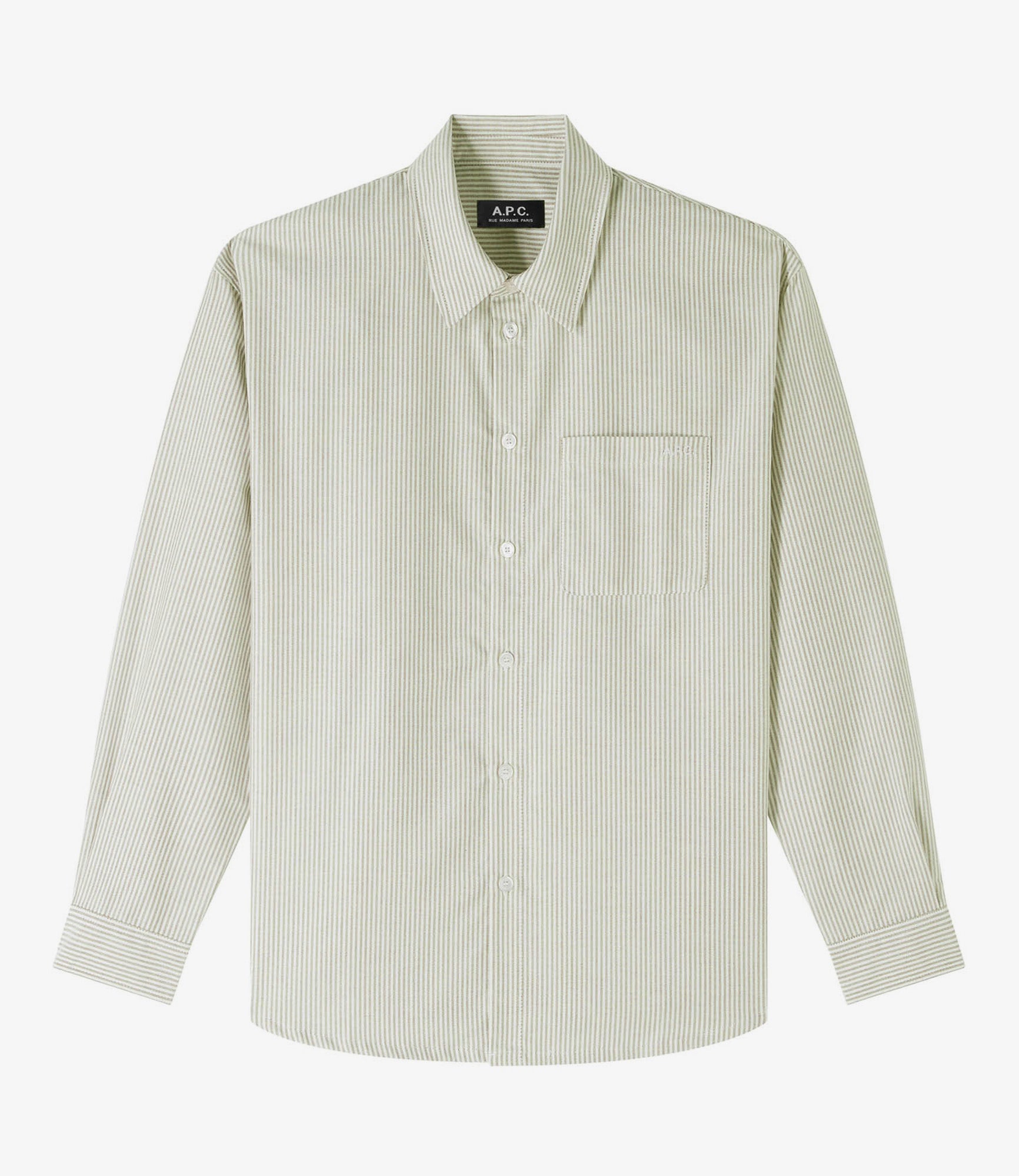 Greg Logo shirt | Striped organic Oxford cloth | A.P.C.