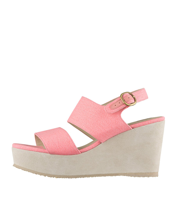 Lily wedge sandals - FAM - Fluorescent pink
