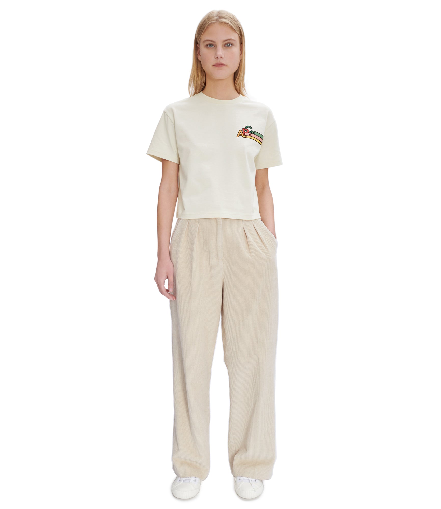 Tressie pants | Cotton-linen blend corduroy | A.P.C. Ready to Wear