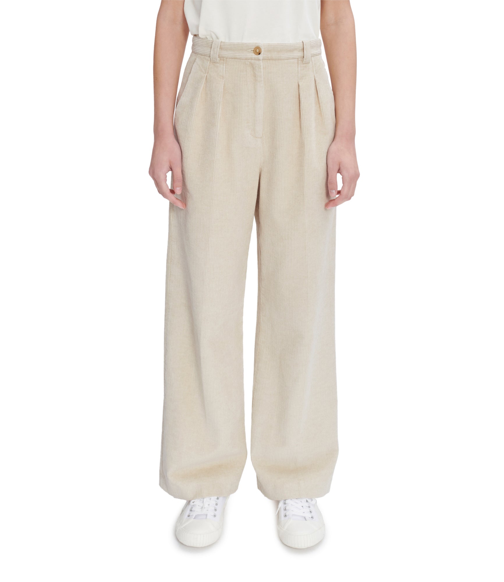 Tressie pants | Cotton-linen blend corduroy | A.P.C. Ready to Wear