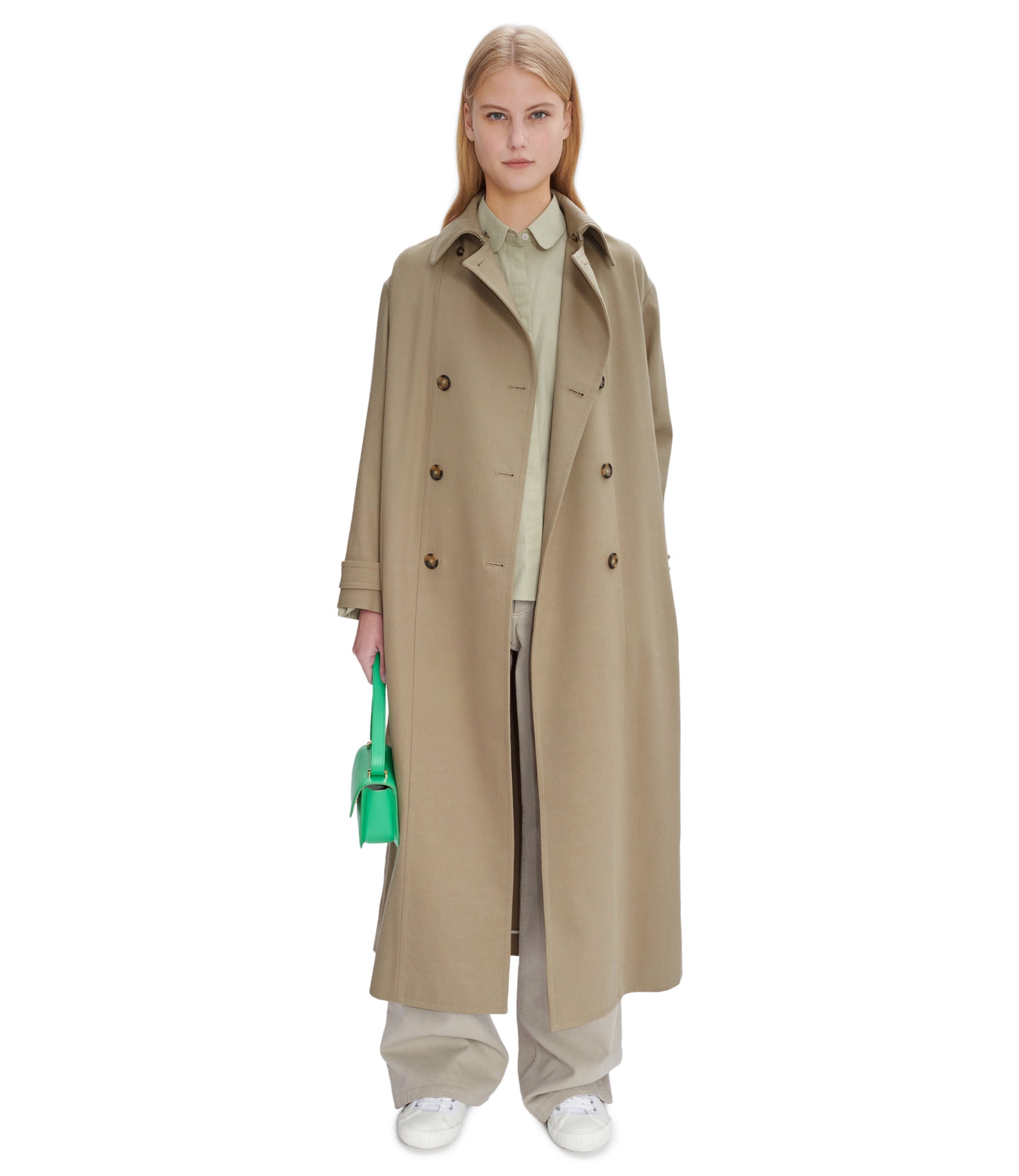 Louise trench coat | Water-repellent cotton-wool blend