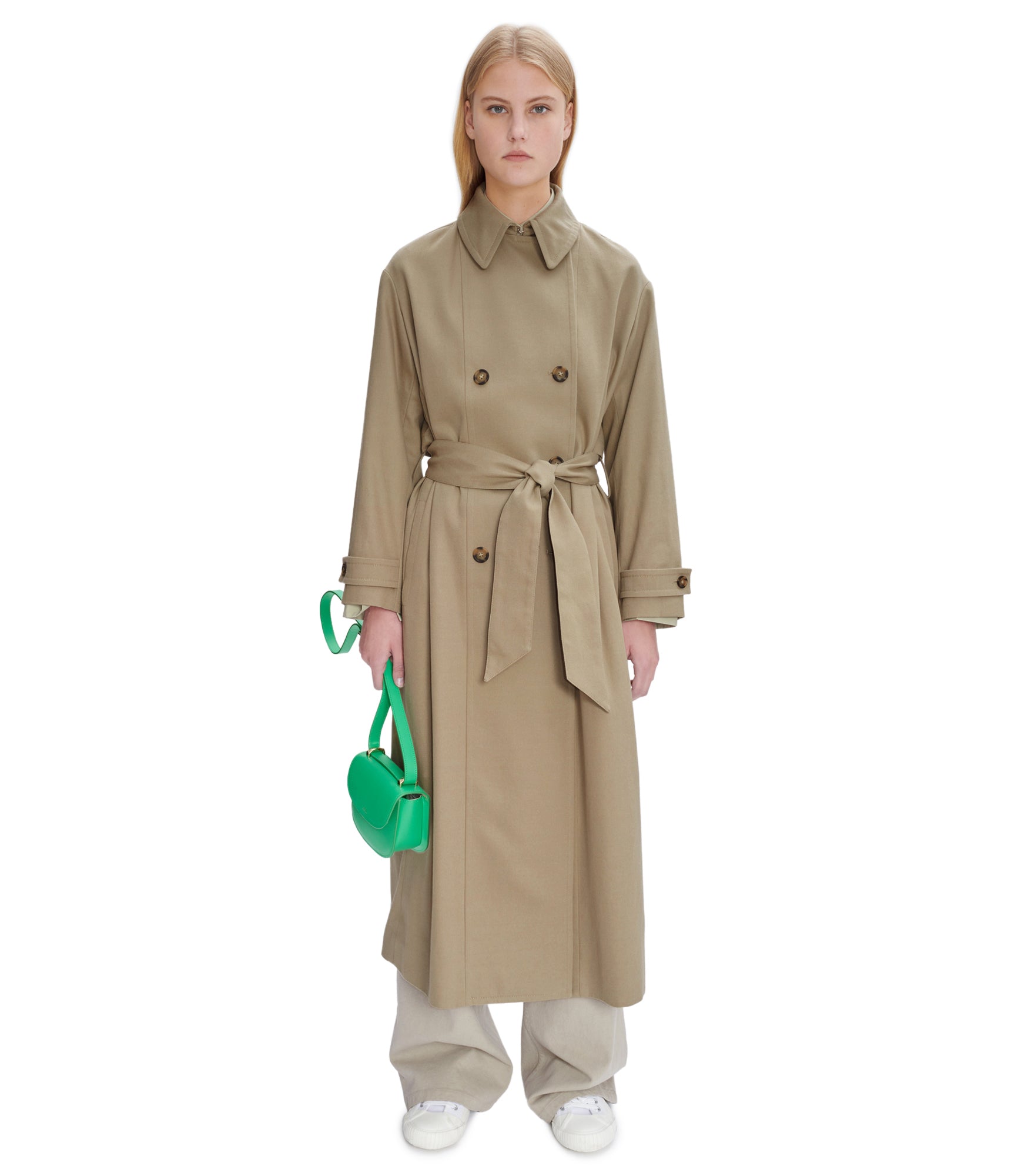 Louise trench coat | Water-repellent cotton-wool blend