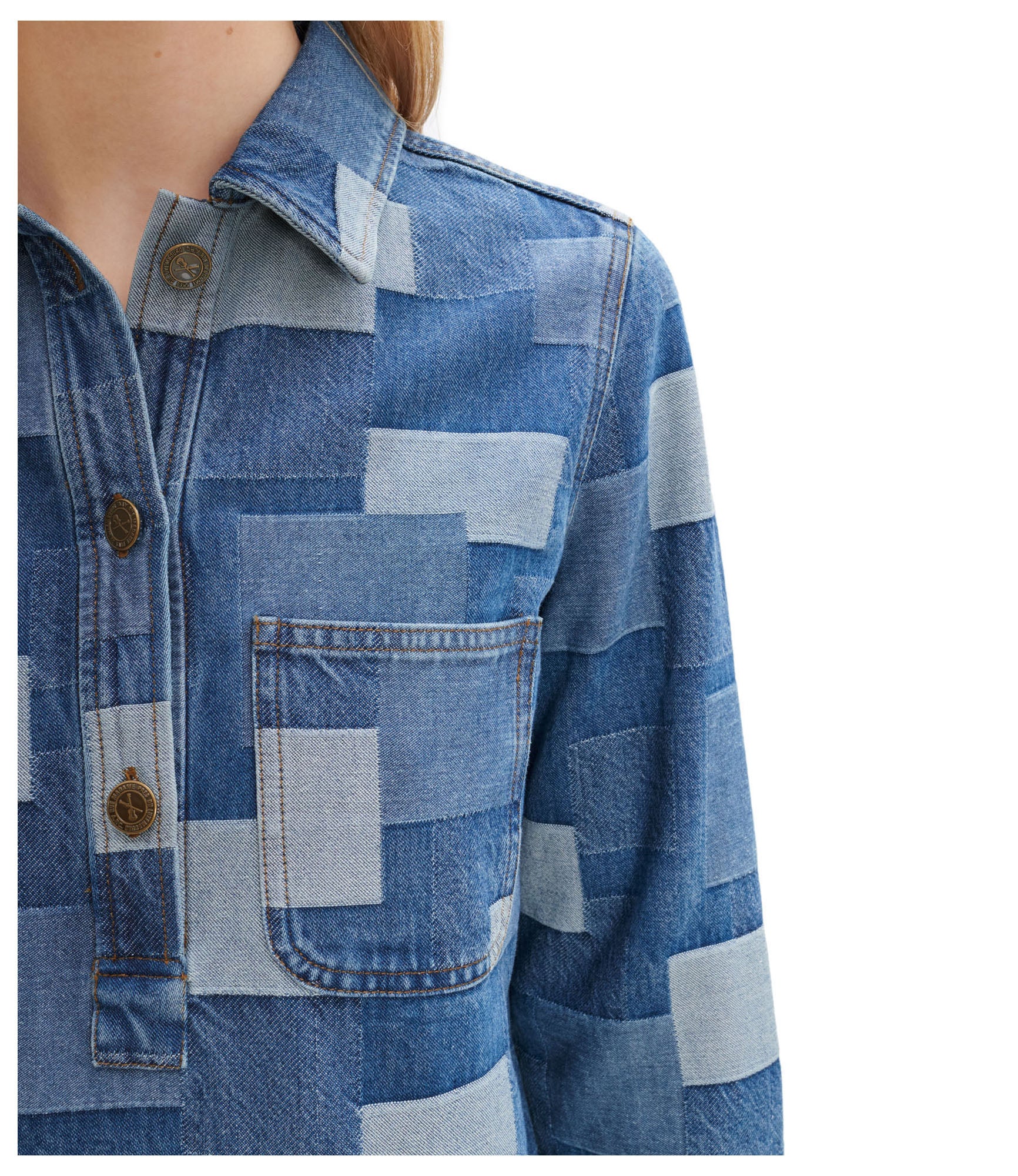 A.P.C｜DRESSES (COGEL F05822 IAB) Aurelia dress | Denim flared dress. | A.P.C. Ready-to-Wear