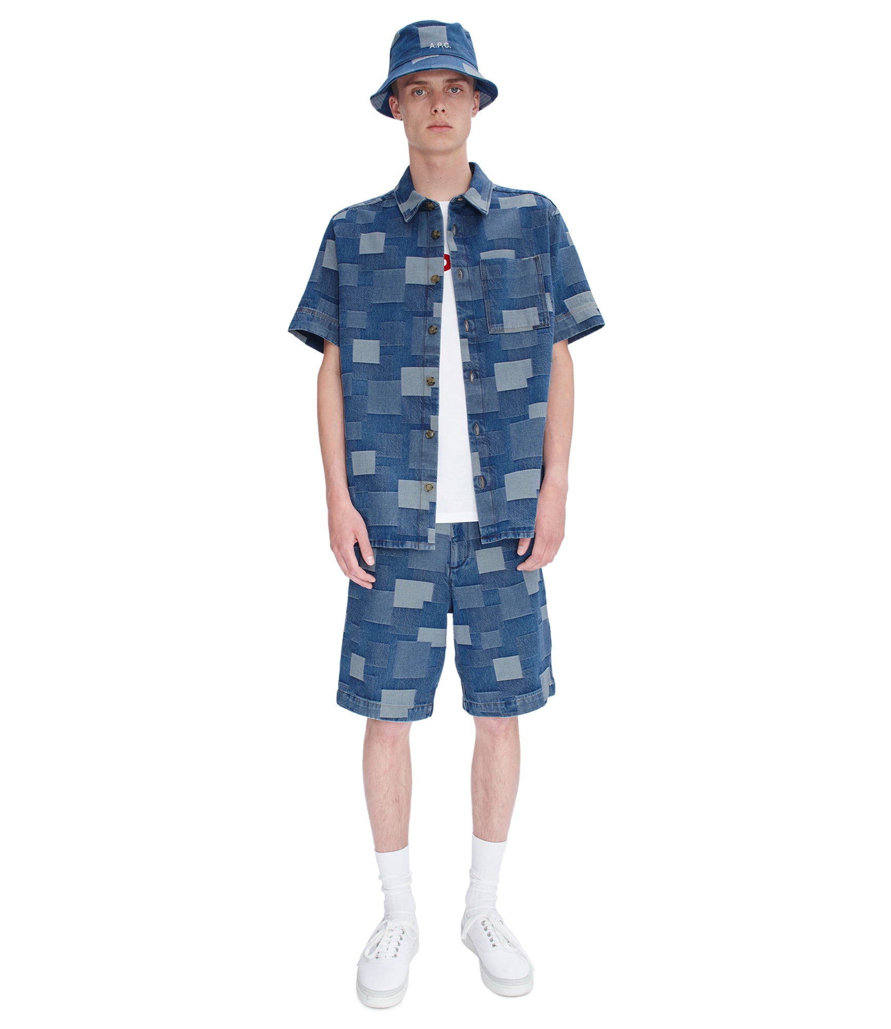 A.P.C. Helio denim shorts - Blue