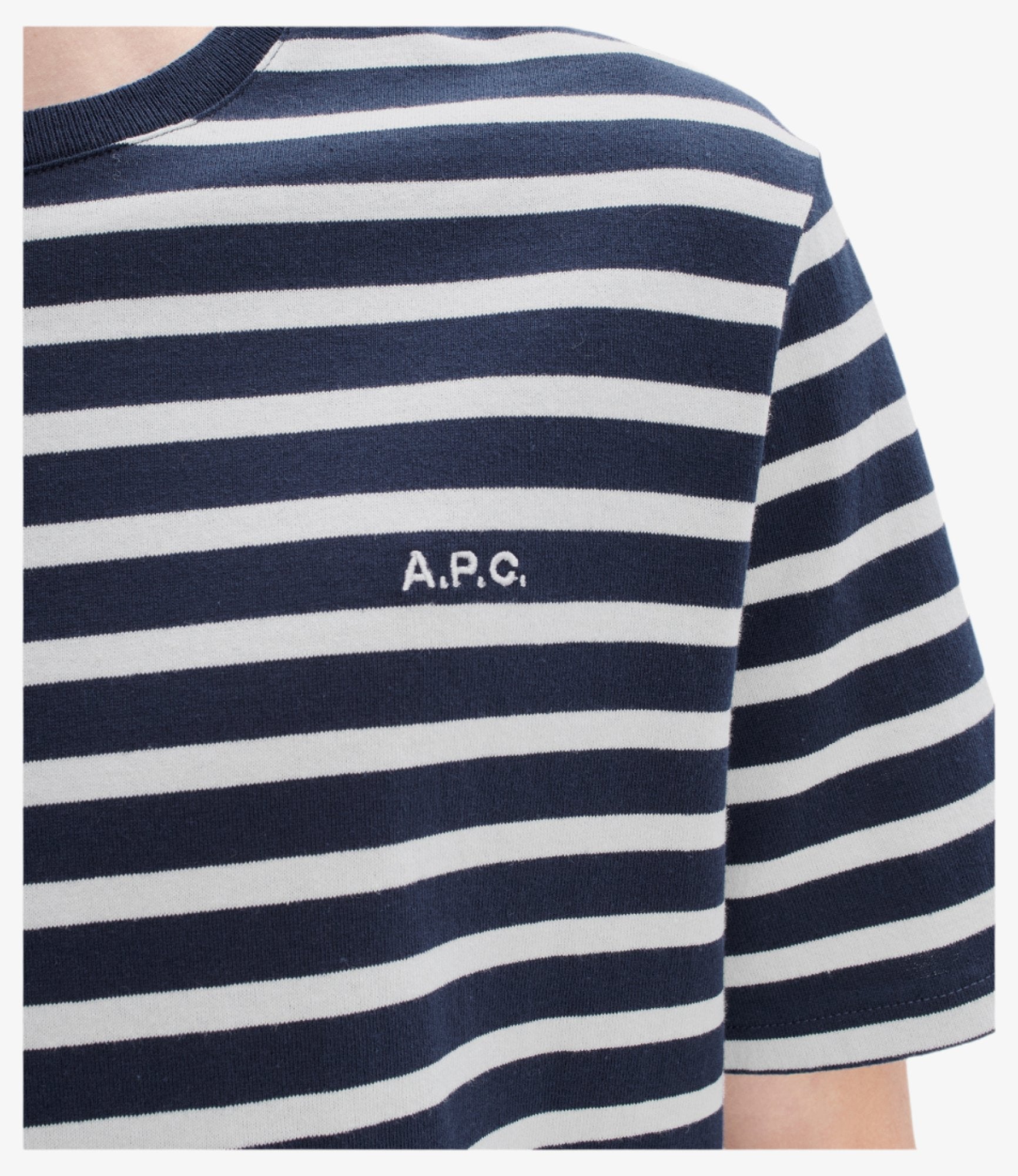 【送料&関税込】A.P.C. Striped T-shirt A.P.C. Striped T-Shirt Navy/White at CareOfCarl.com