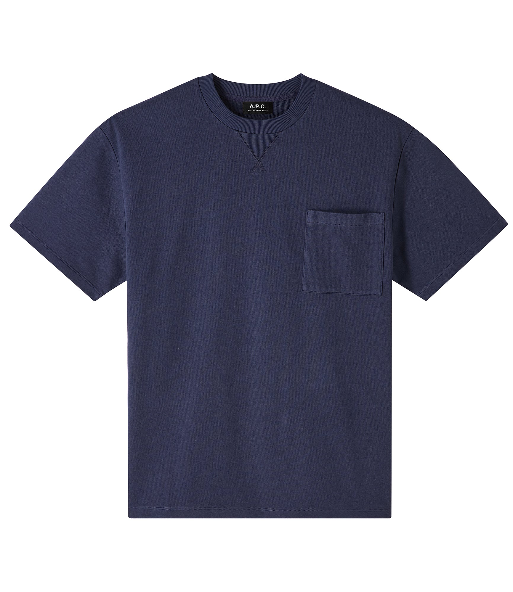 A.P.C｜SHORT-SLEEVED ROUND NECK T-SHIRTS ((COGFN H26132 Johnny T-shirt | Thick Organic Cotton | A.P.C. Ready to Wear