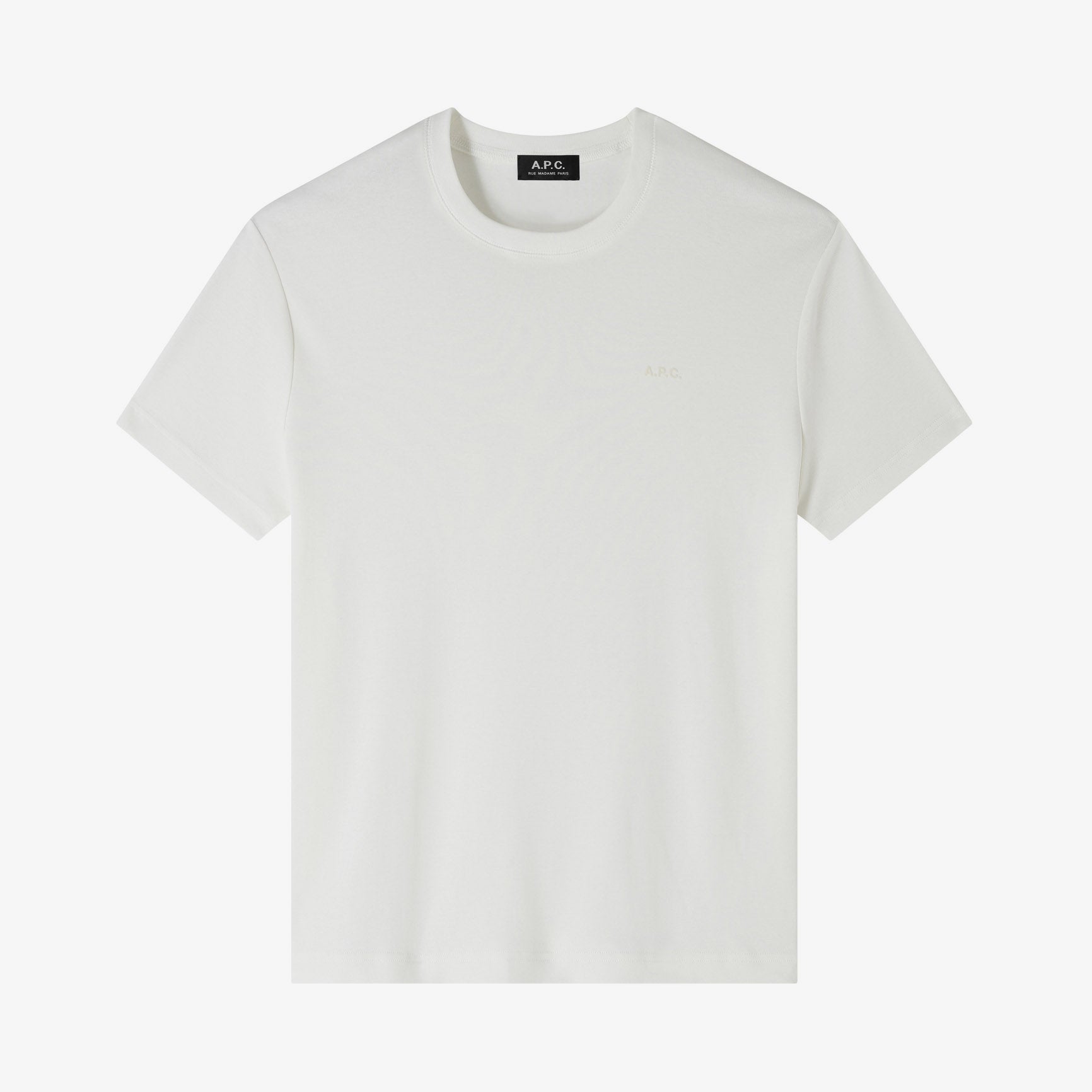 Tシャツ・カットソー A.P.C. Men T-shirt White COGCKM26449 AAB Lewis T-Shirt | Organic jersey | A.P.C. Ready-to-Wear