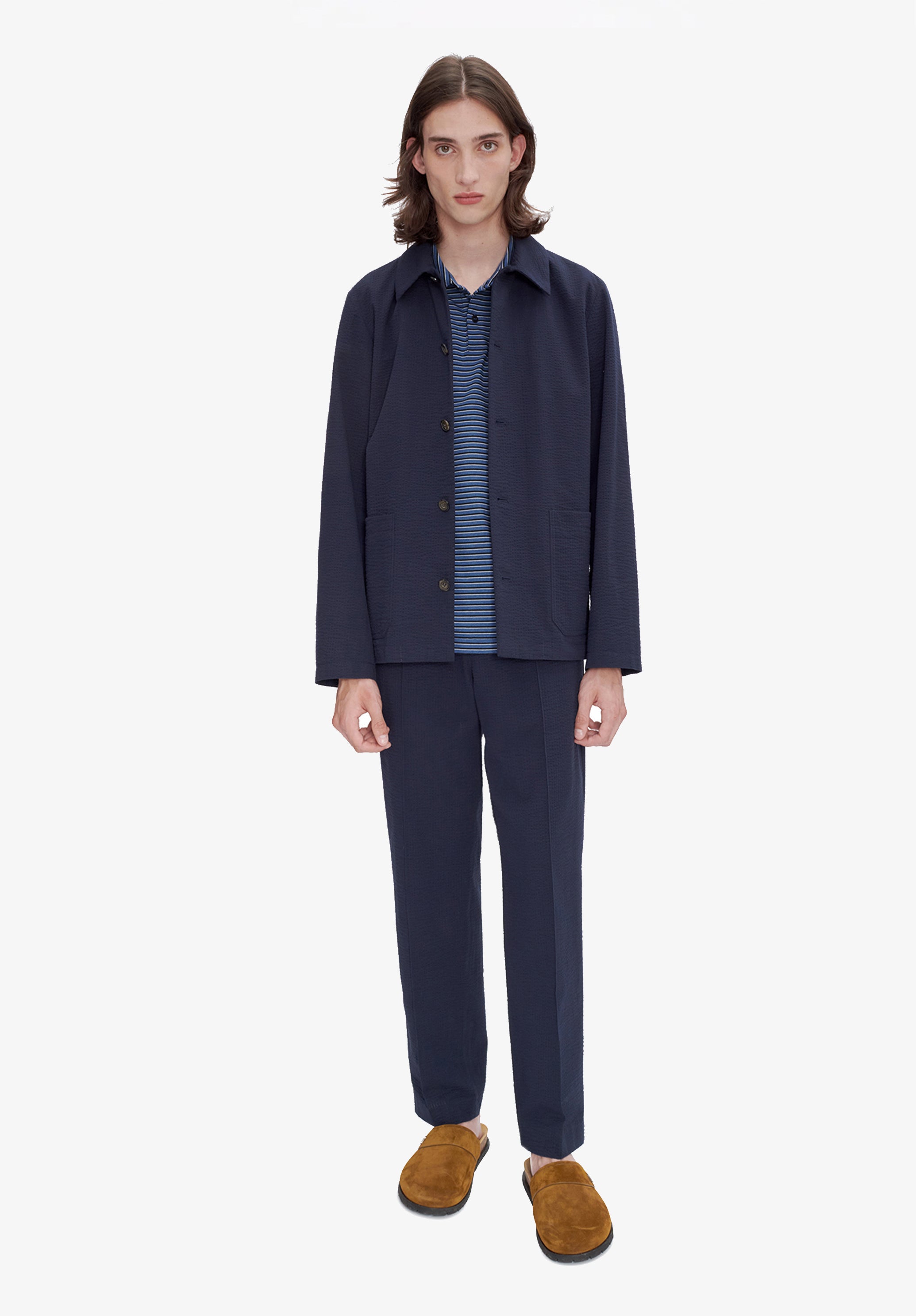 Brest jacket | Organic cotton seersucker | A.P.C. Ready-to-Wear