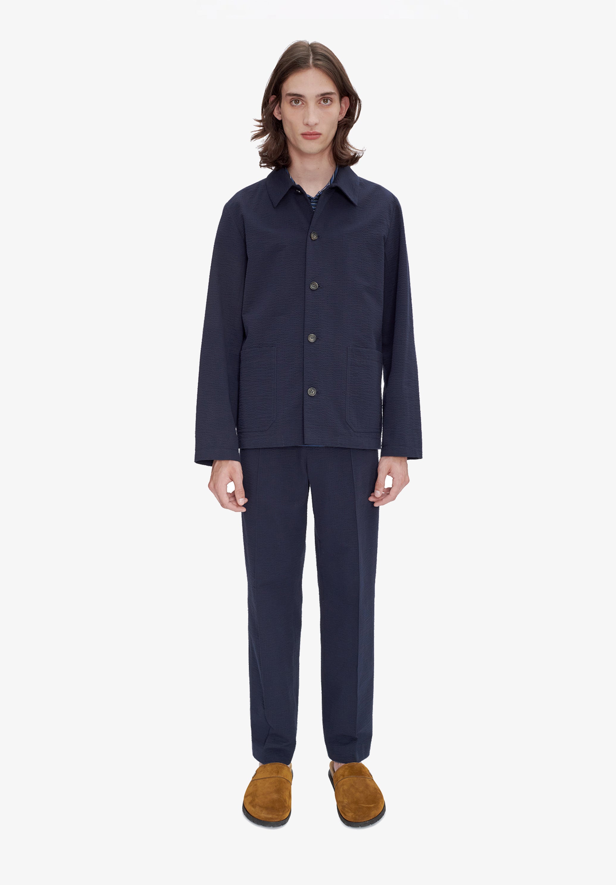 Brest jacket | Organic cotton seersucker | A.P.C. Ready-to-Wear