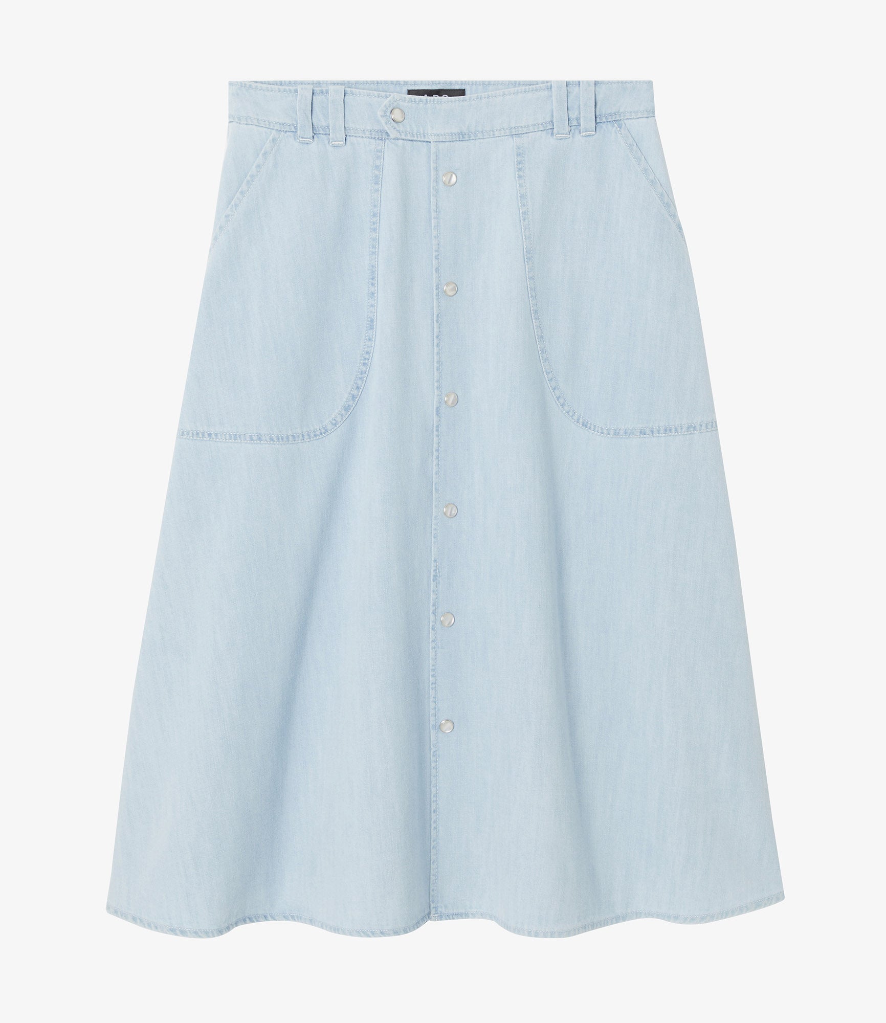 Jamie skirt | Lightweight organic stonewashed denim | A.P.C.