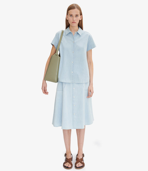 (アーペーセー) A.P.C. Deauville skirt COGXX F06300 IAB Adrianna skirt | Velvet | A.P.C. Ready-to-Wear