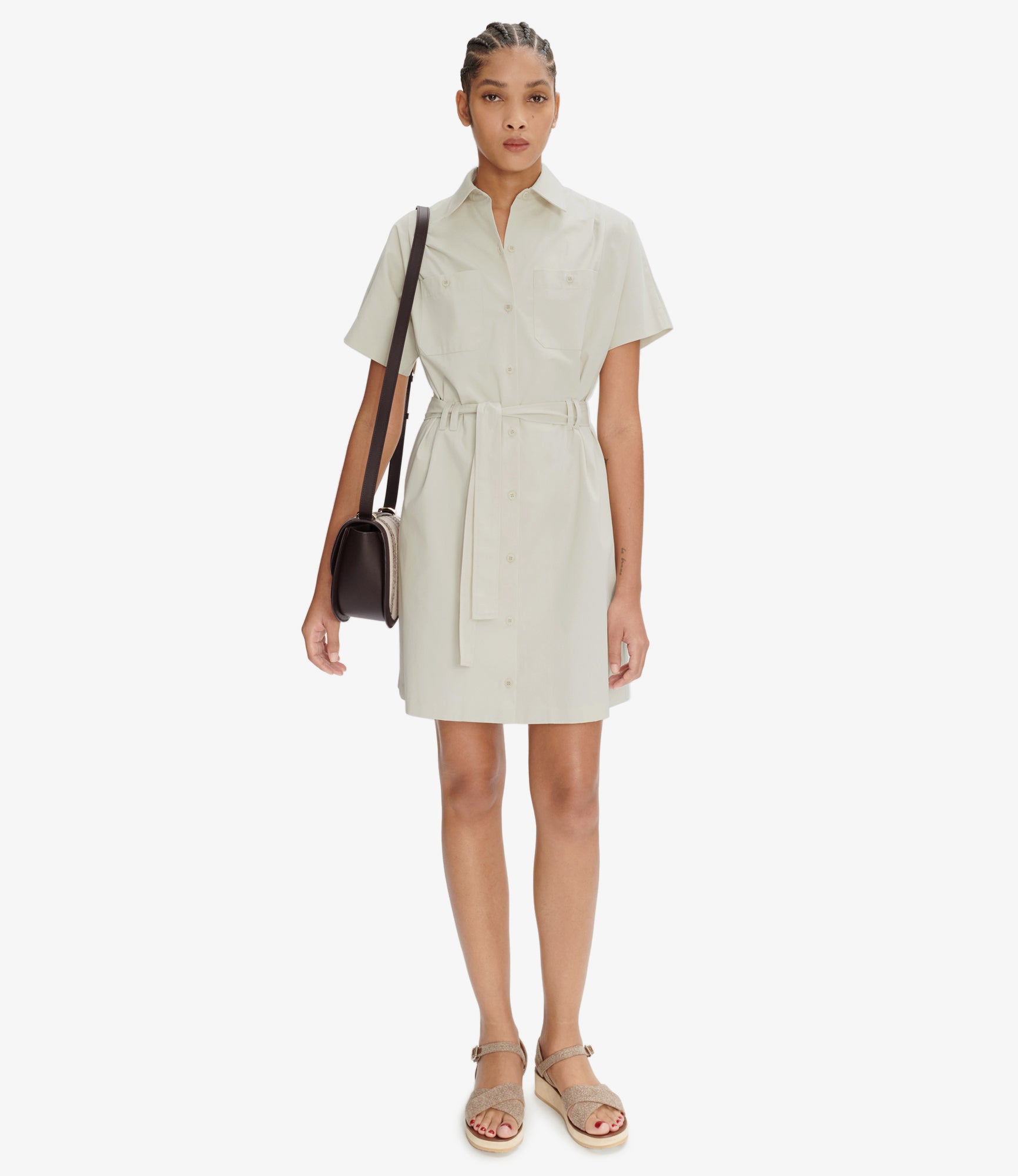 A.P.C.[アーペーセー] New Drew Courte Dress New Drew Courte dress | Lightweight organic cotton gabardine