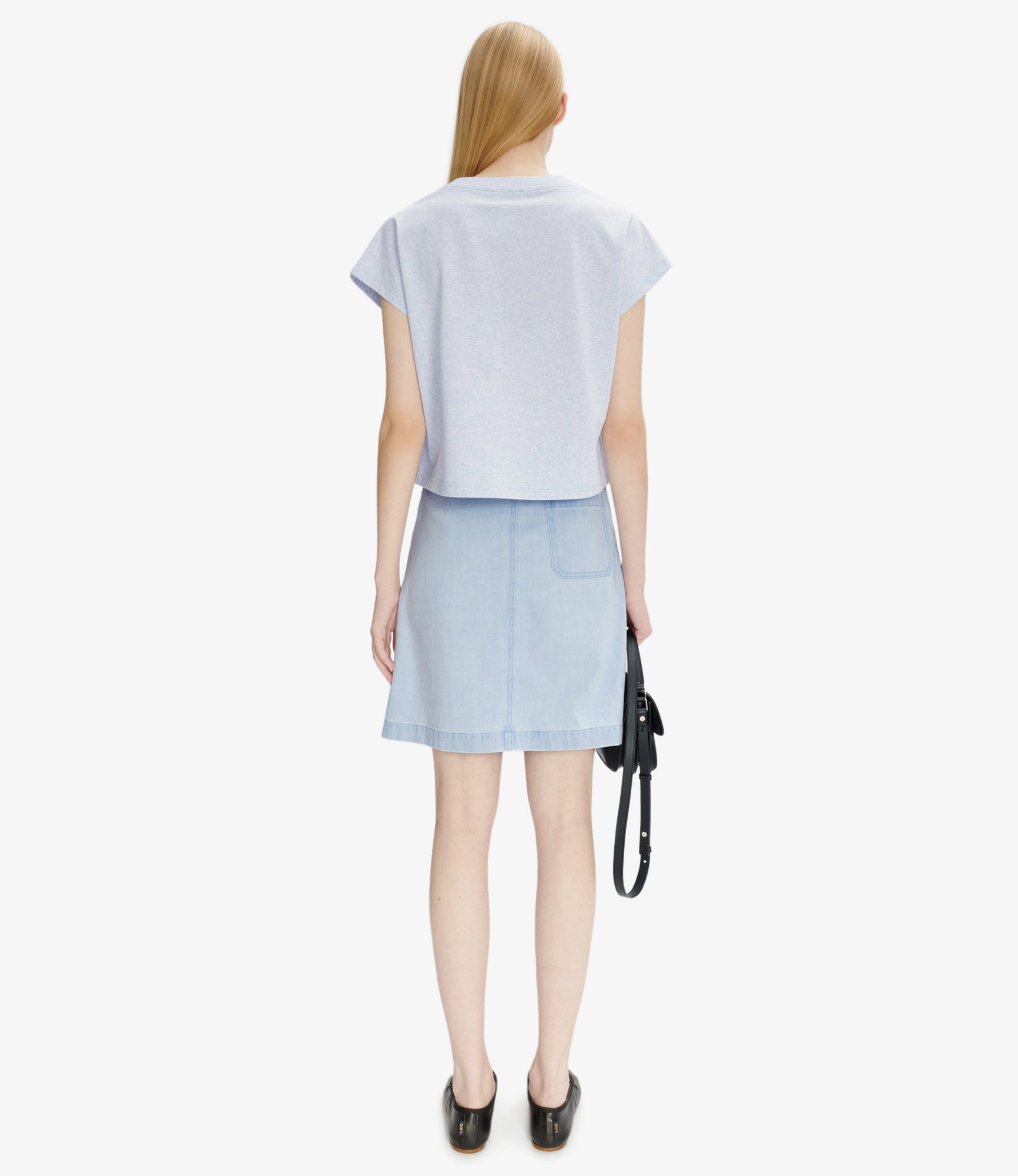 A.P.C｜SKIRTS (JUPE LEA (COGZS F06299 AAF)) Léa skirt | Clay-washed organic denim | A.P.C. Ready-to-Wear