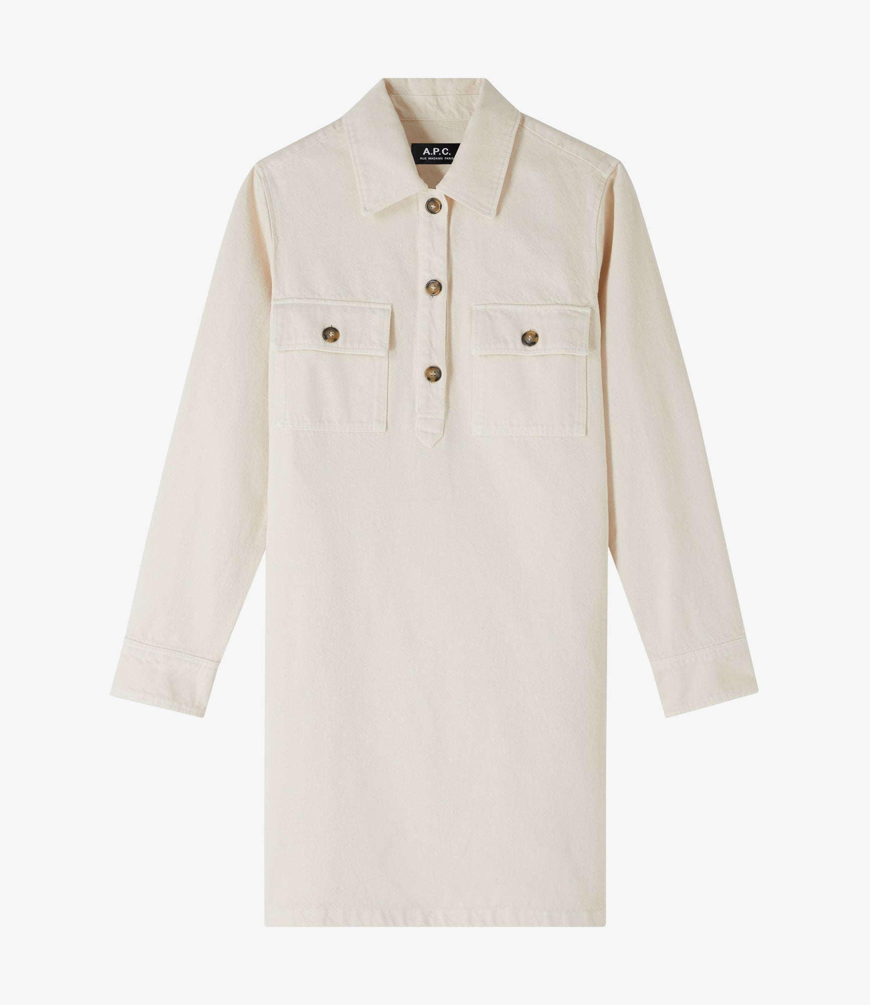 A.P.C｜DRESSES (Mia Dress (COGZV F05878 AAD)) Mia dress | Dyed organic cotton denim | A.P.C. Ready-to-Wear
