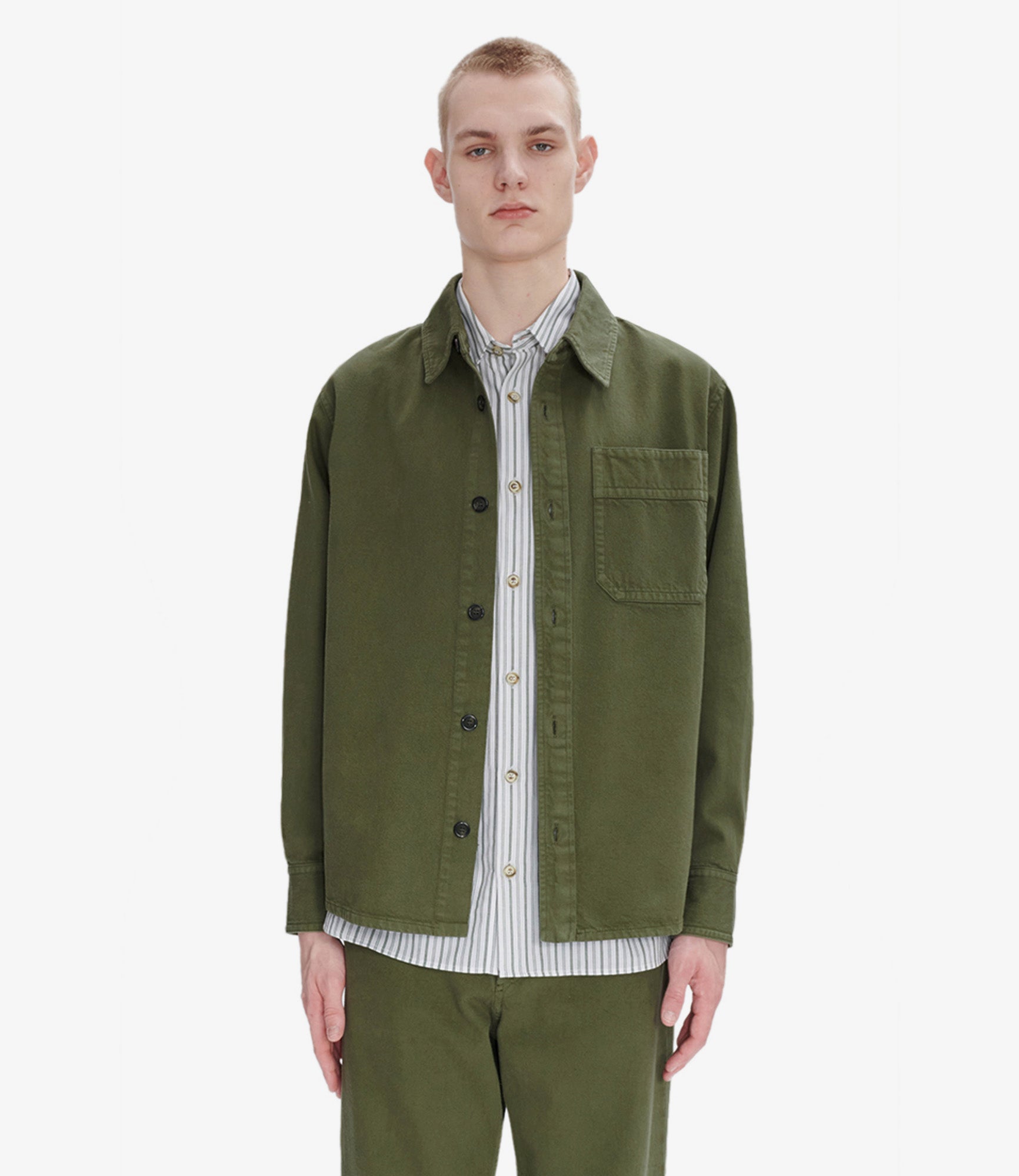 Basile Cavalier overshirt | Dyed organic cotton denim