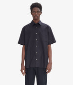A.P.C. Ross Short-sleeve Shirt L Dark Navy Blue