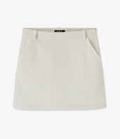 A.P.C. Women Skirts - White textured skirt.