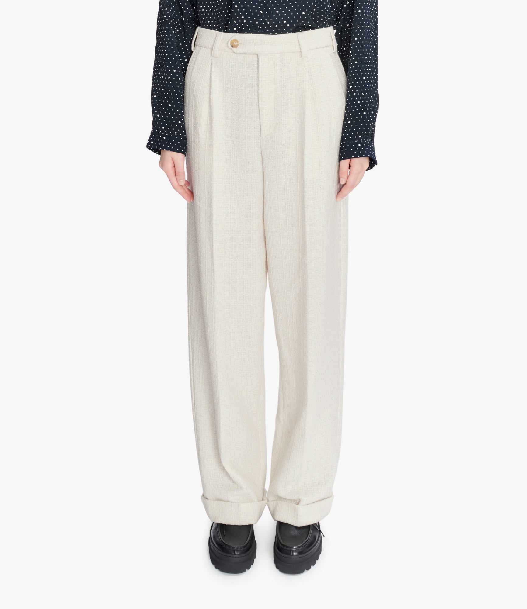 パンツ A.P.C. FW24 MELISSA PANT (F08420COHAF LZZ) Melissa pants | Heavyweight recycled checked tweed | A.P.C.