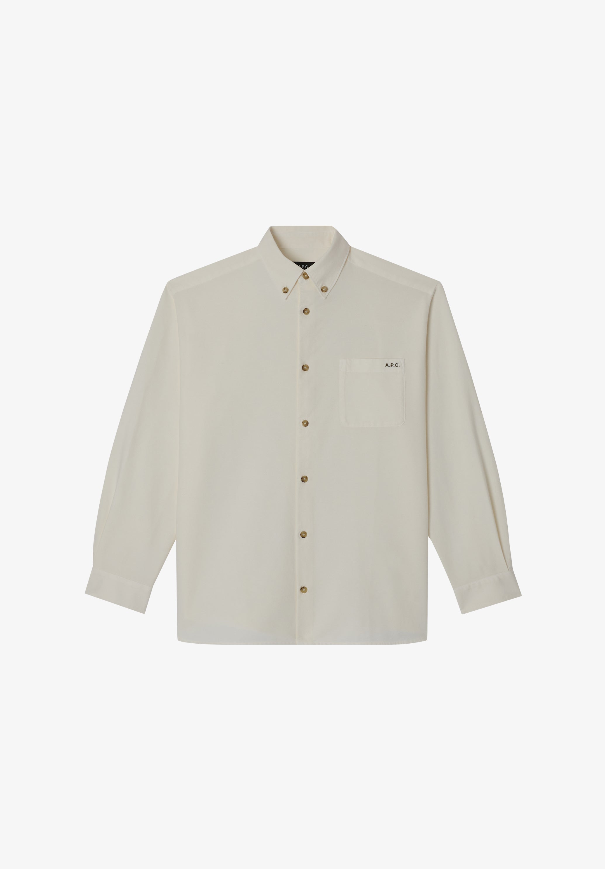 Mateo Logo shirt | Dyed organic Oxford cloth | A.P.C. Ready