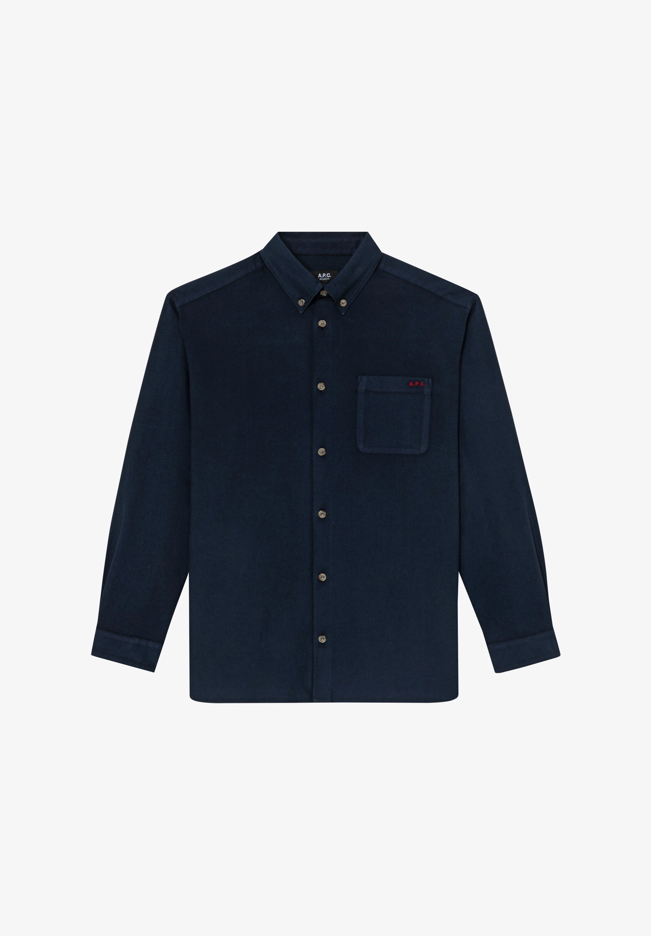 Mateo Logo shirt | Dyed organic Oxford cloth | A.P.C. Ready-to-Wear