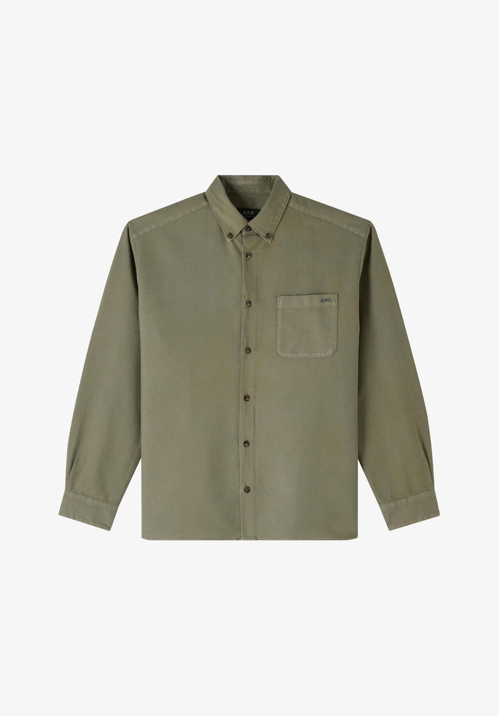 Mateo Logo shirt | Dyed organic Oxford cloth | A.P.C. Ready-to-Wear