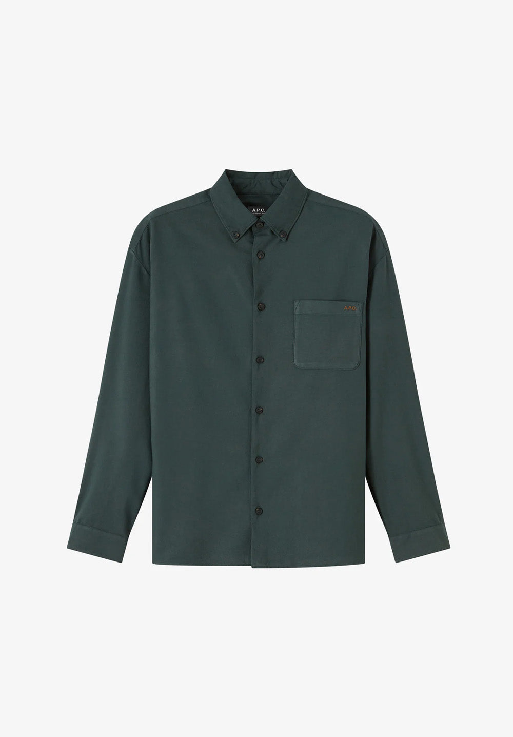 Mateo Logo shirt | Dyed organic Oxford cloth | A.P.C. Ready-to-Wear