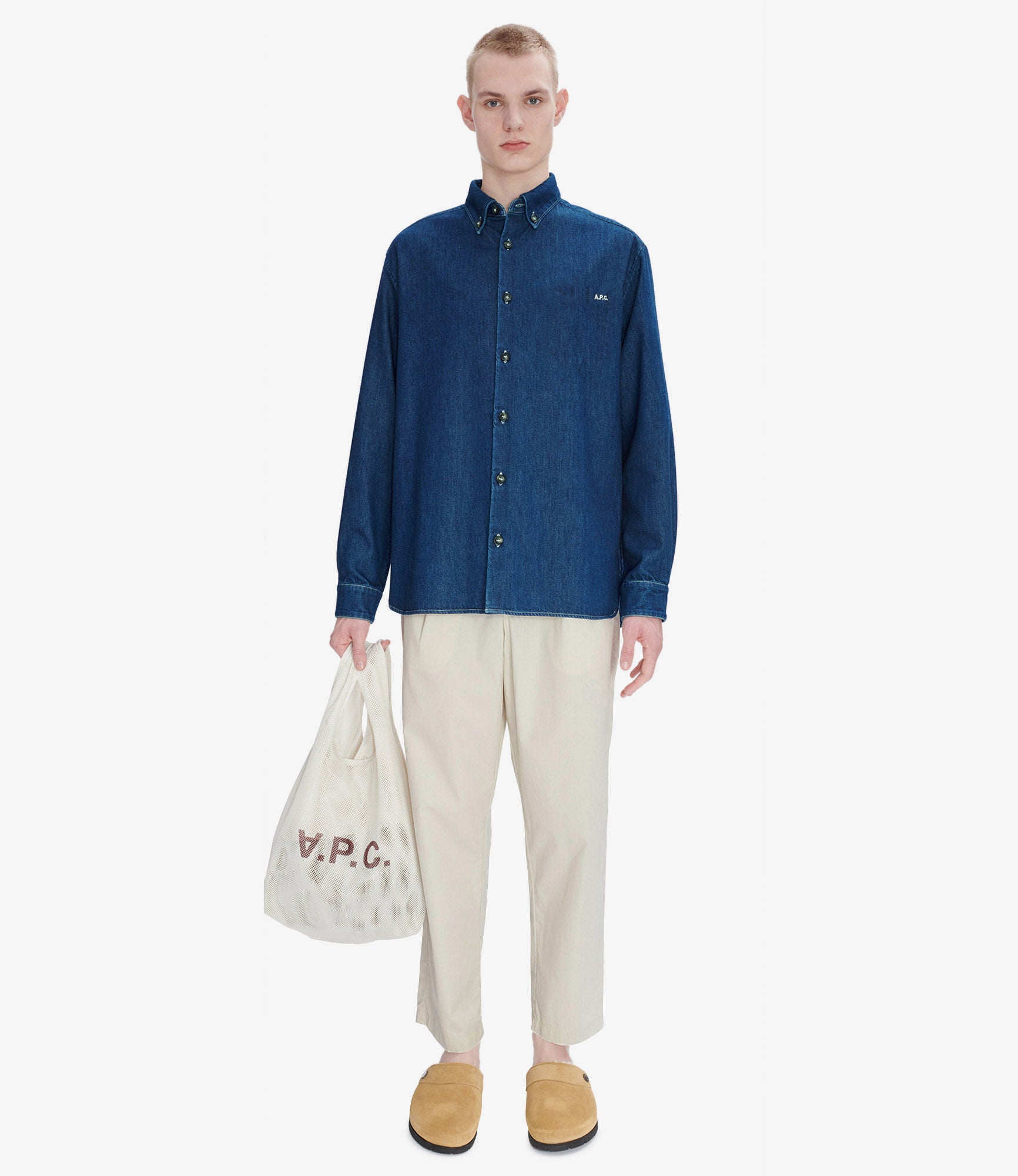 Tシャツ・カットソー A.P.C. FW25 \"CHEMISE MATHIAS\" SHIRT (COHAL H12586 IAI) Mathias shirt | A.P.C.