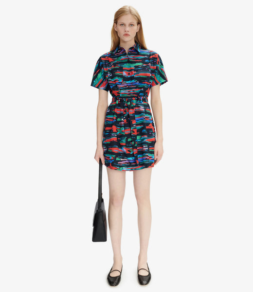 A.P.C｜DRESSES (Suzanne Dress (COGXX F35121 IAV)) Suzanne dress | Poplin printed in splash motif | A.P.C.
