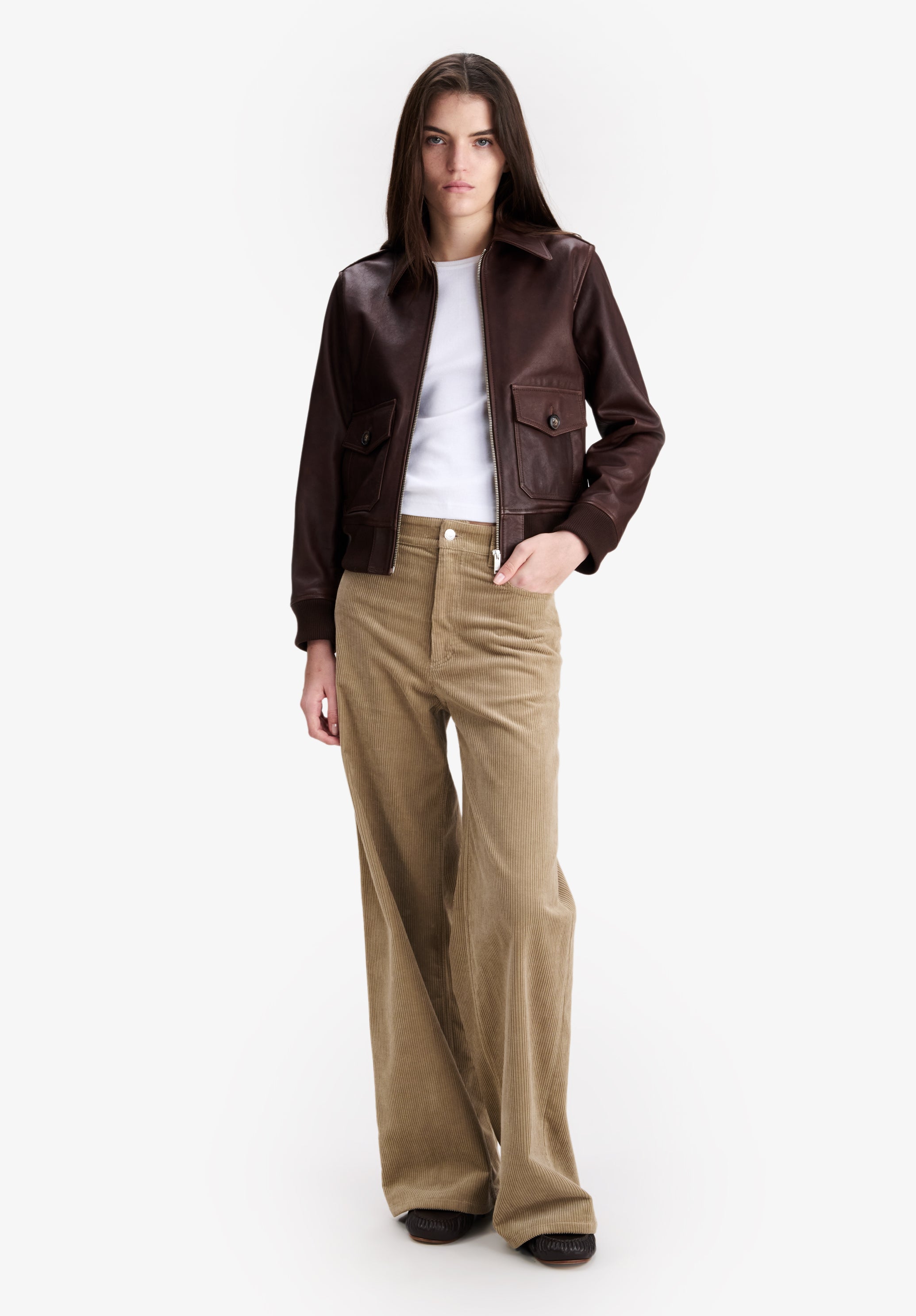 A.P.C. | Short Leather Jacket | Jackets