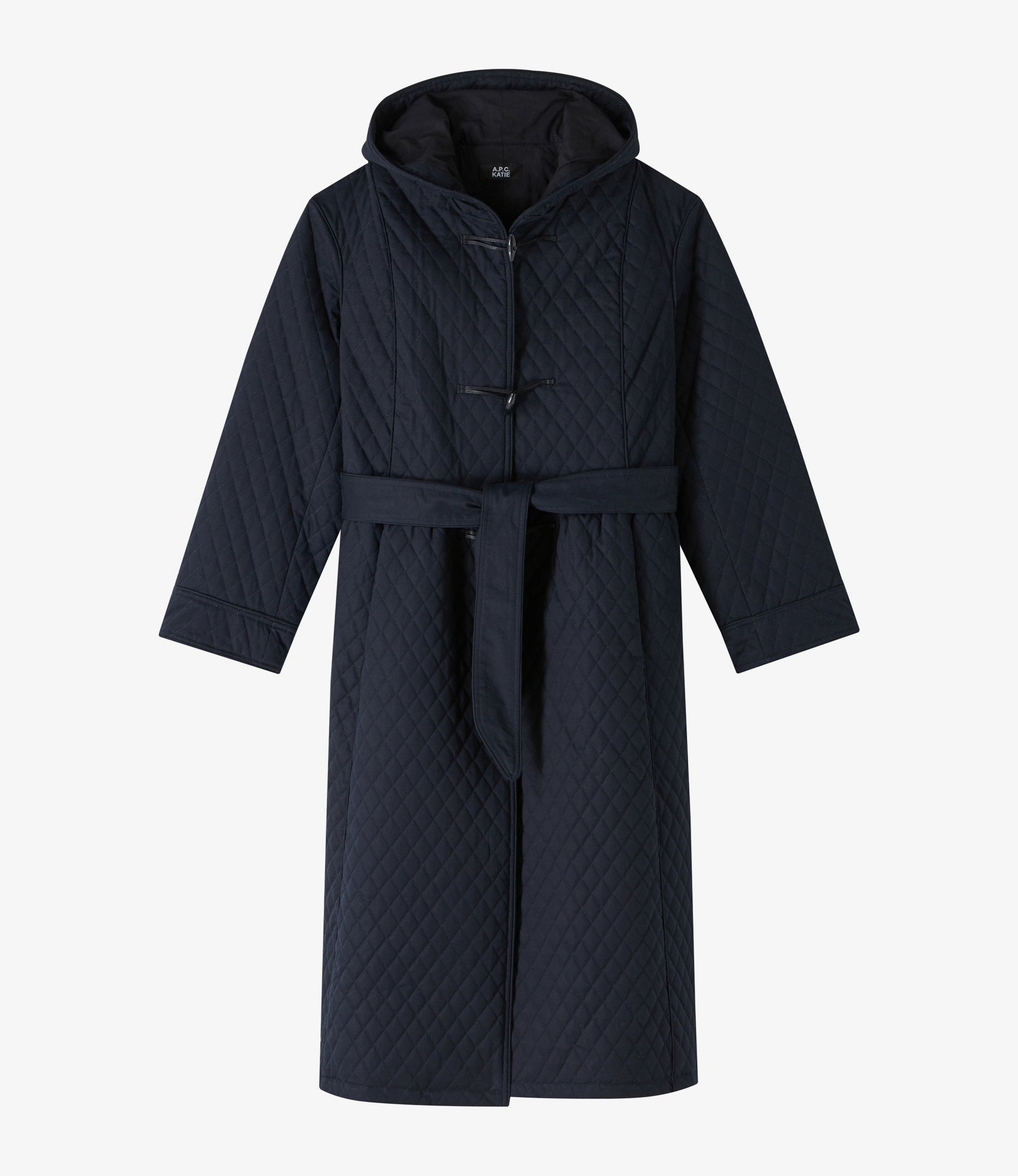 Black Wool Cape Coat Women, Belted Wool Cape Coat With