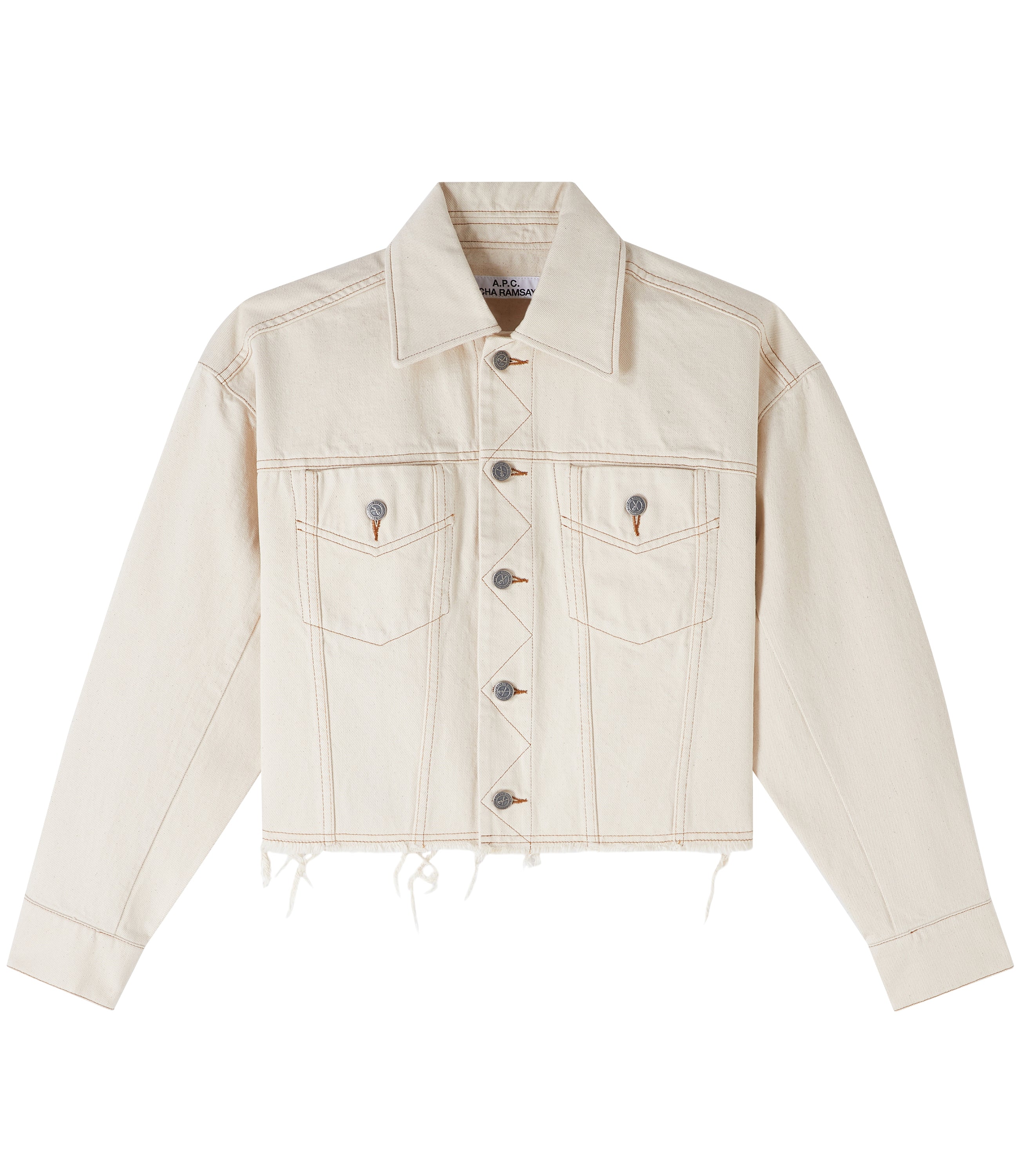 A.P.C|JACKETS (Sainters Denim Jacket (COHBL F02930 AAD) Sainters denim jacket | Ecru denim | A.P.C. Ready-to-Wear