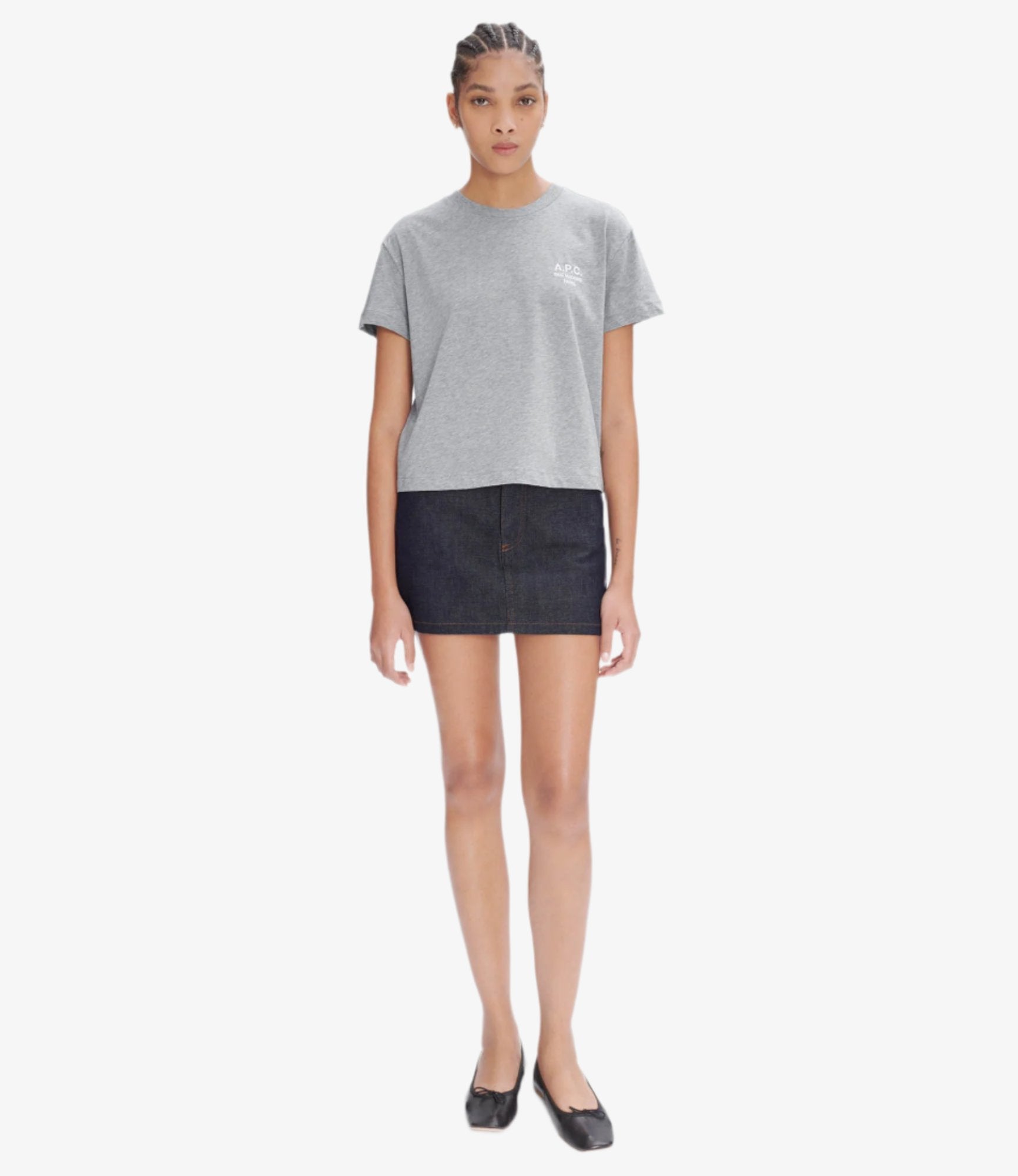 Boxy Rue Madame T-Shirt | Organic Cotton Jersey | A.P.C.