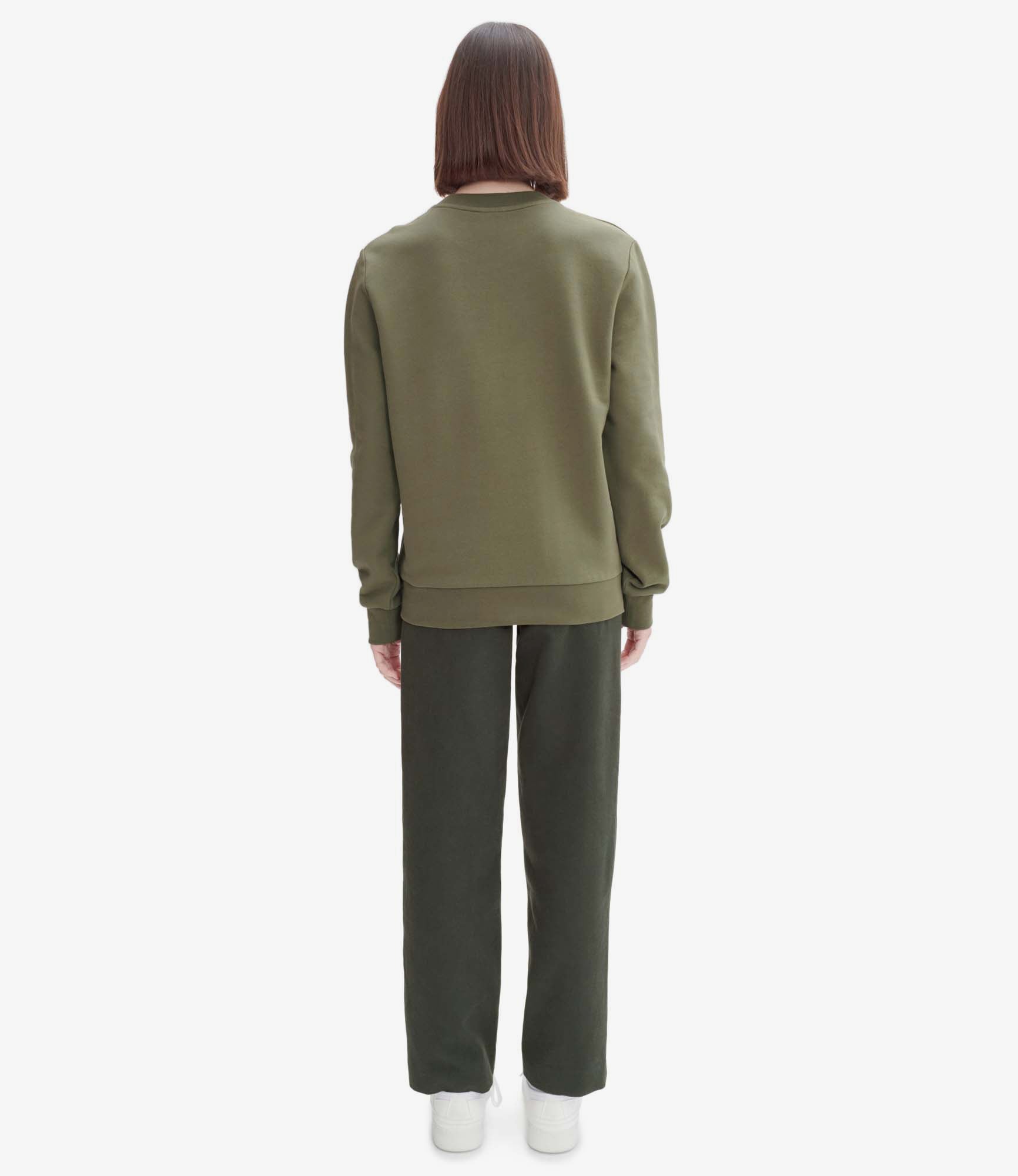 ★A.P.C.★ VPC Logo Sweatshirt Khaki Grease COFAXH27803TJL C Standard Grand VPC sweatshirt | Organic fleece | A.P.C.